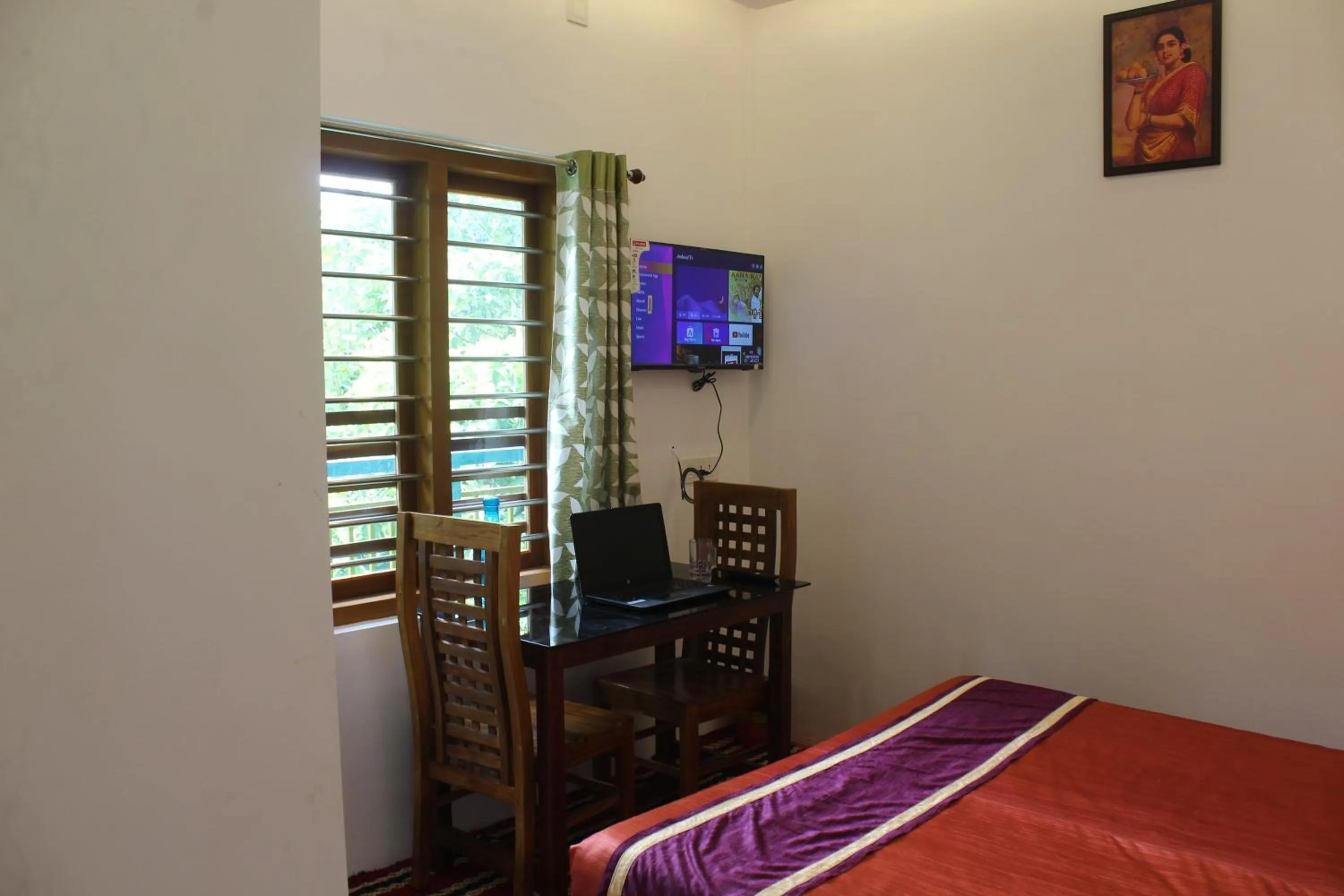 Bed in Arabian Nights Munnar Pool Villa