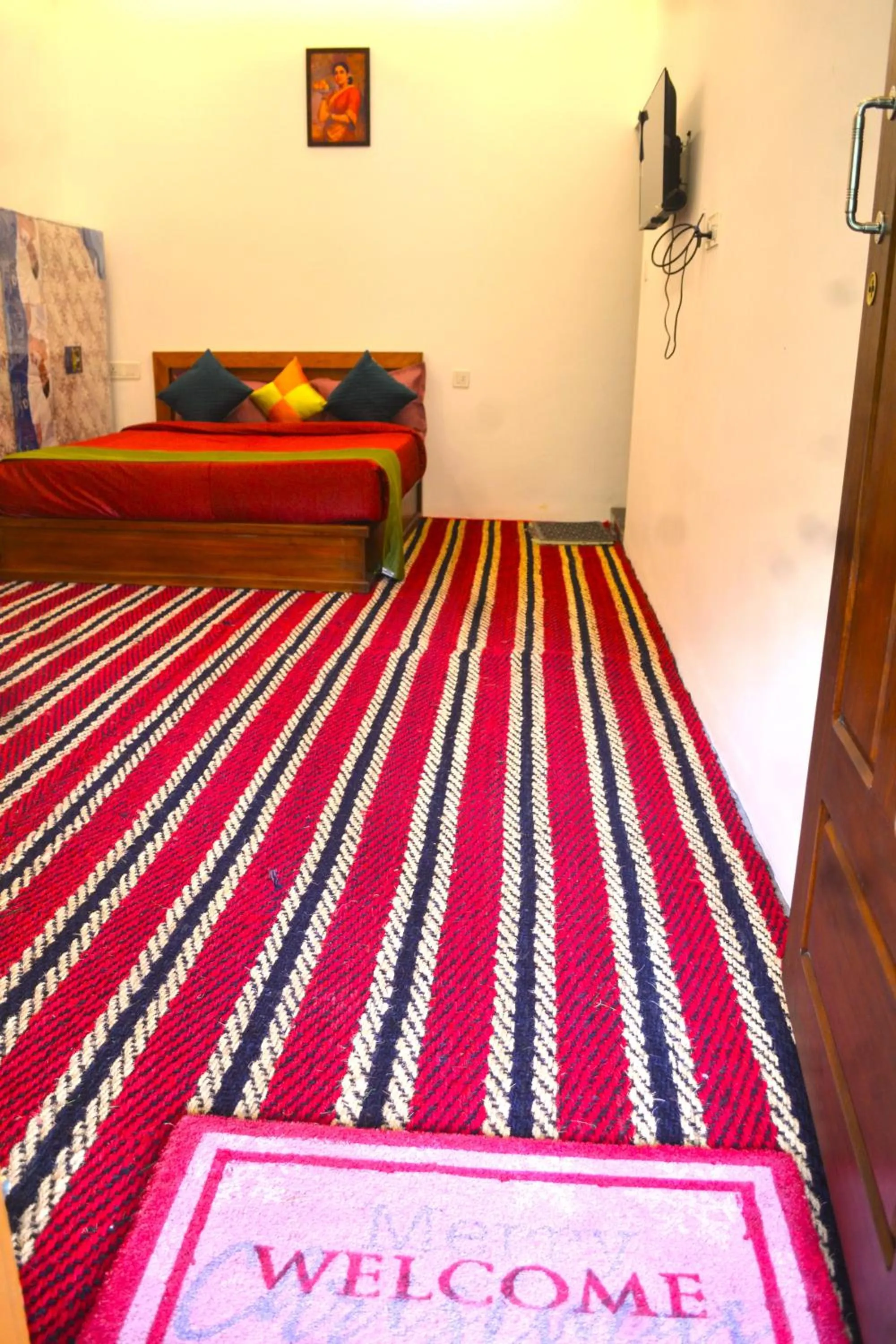 Bed in Arabian Nights Munnar Pool Villa