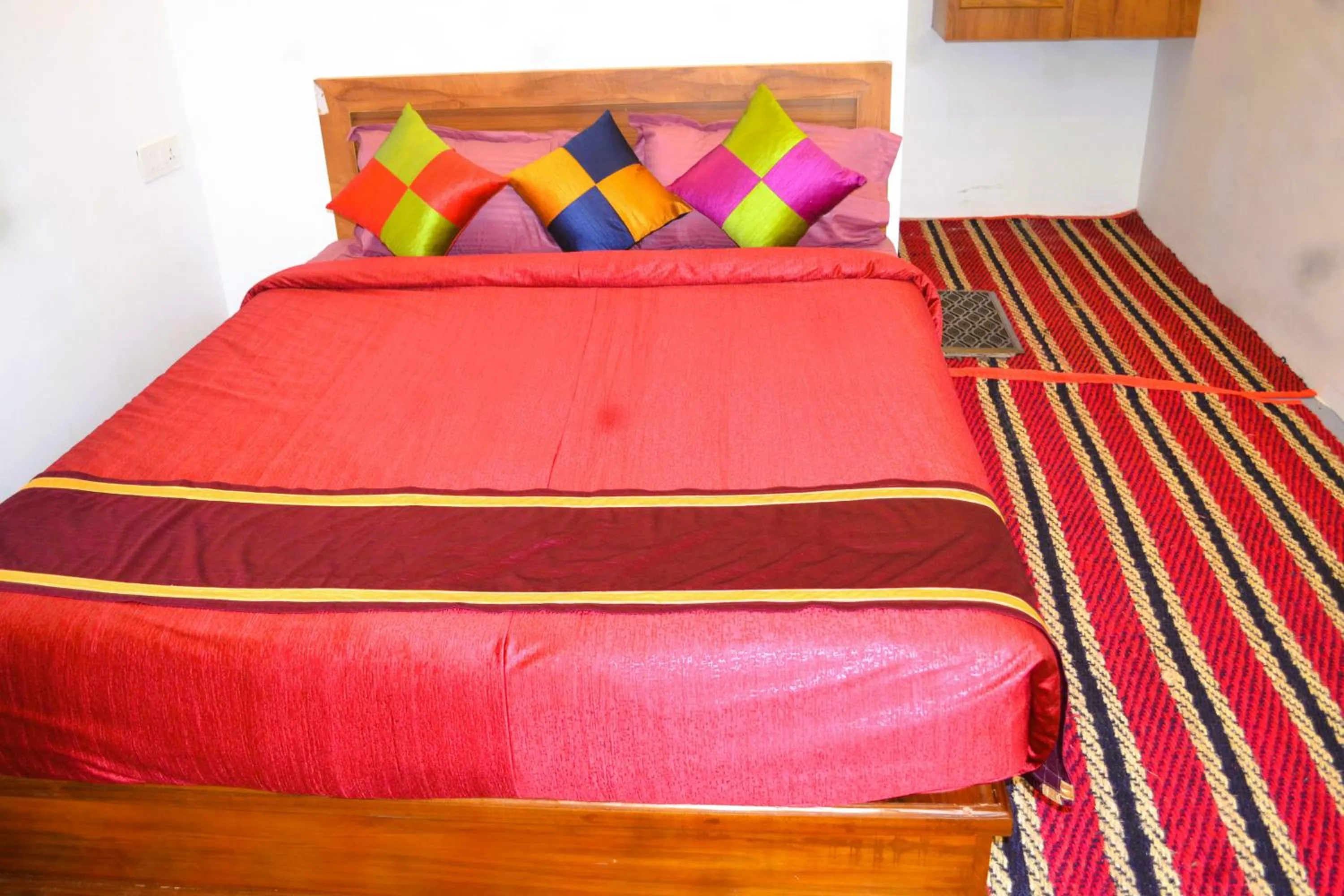 Bed in Arabian Nights Munnar Pool Villa