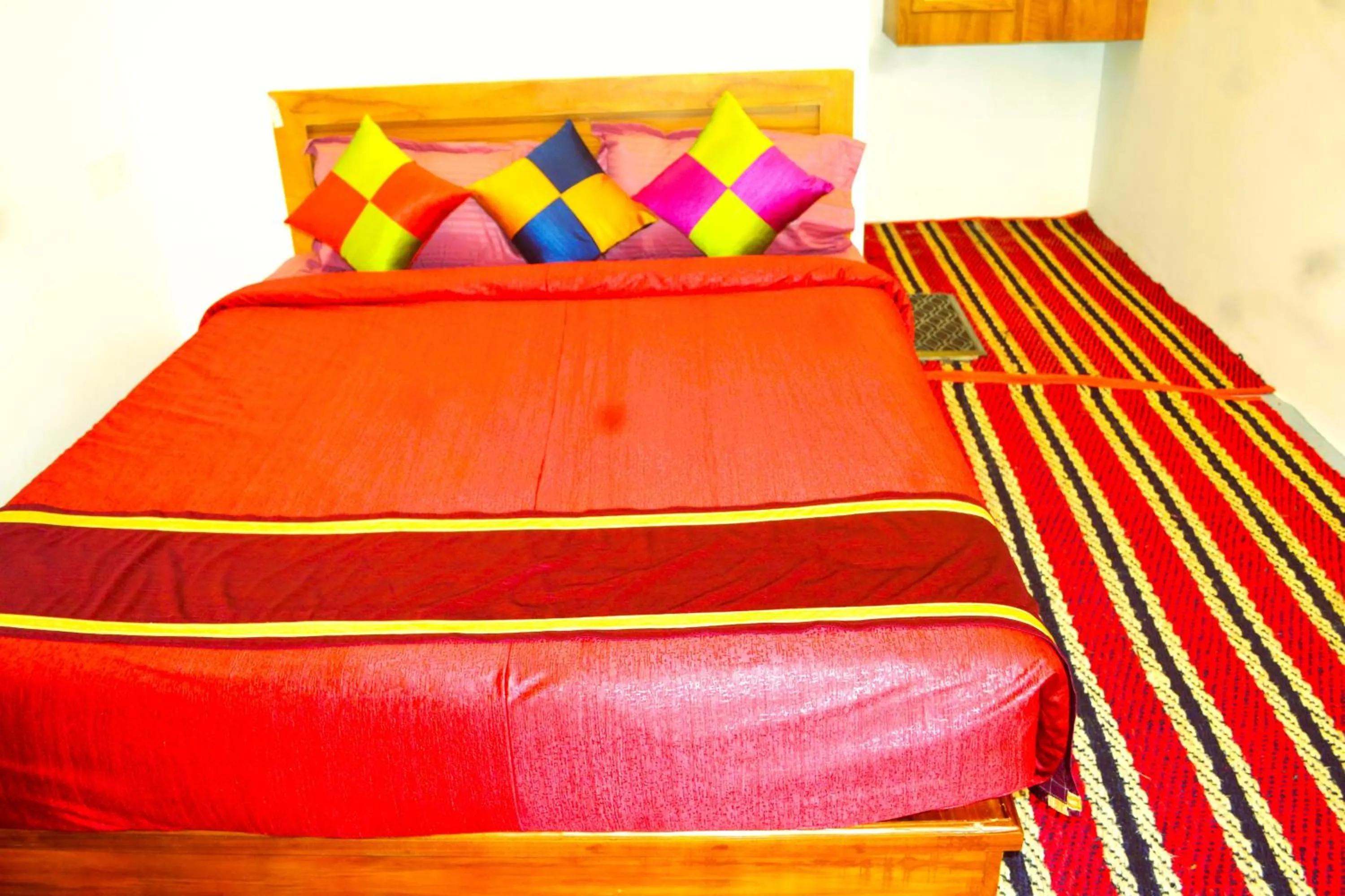 Bed in Arabian Nights Munnar Pool Villa