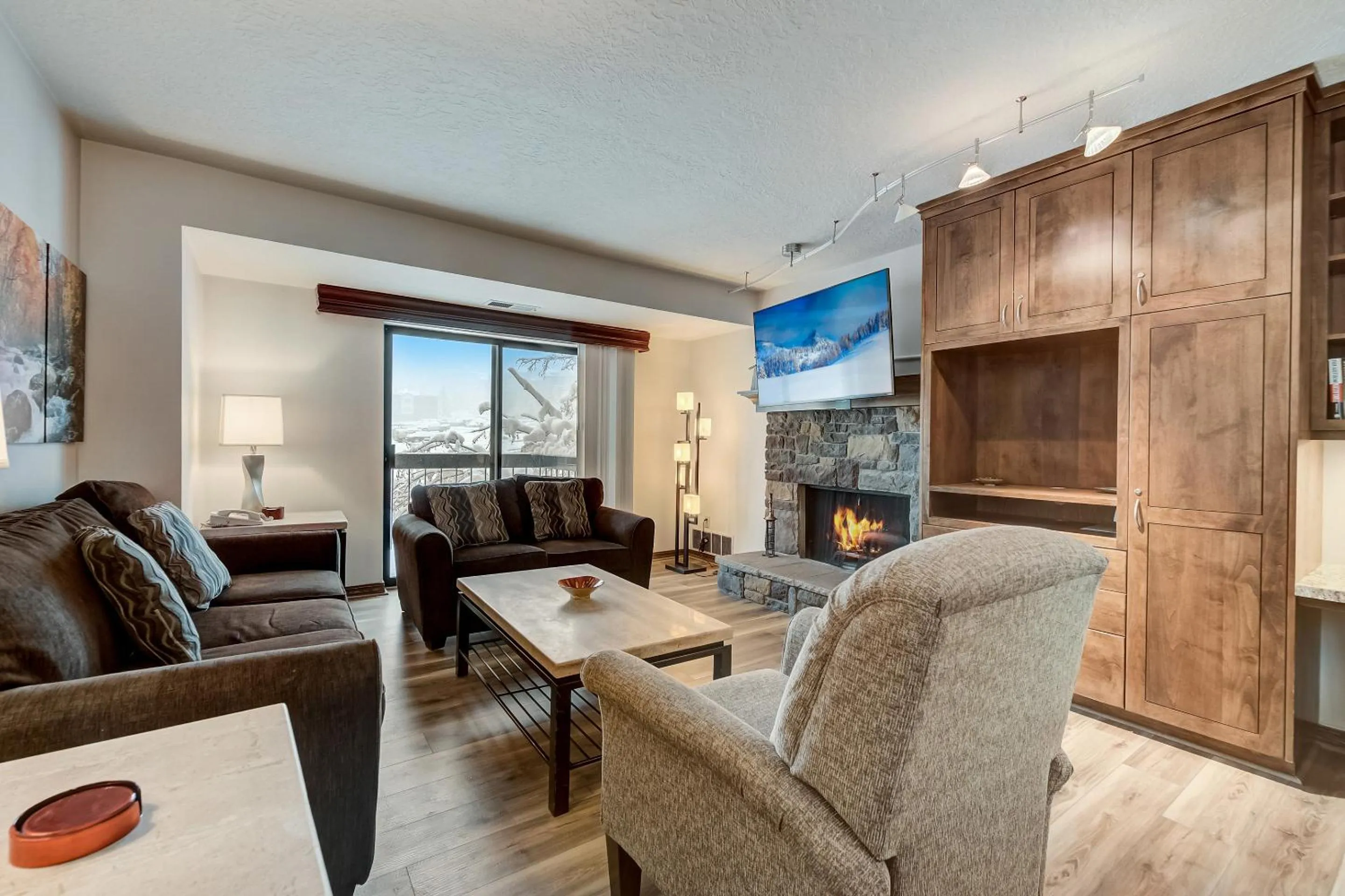 Living room in Shadow Ridge by All Seasons Resort Lodging