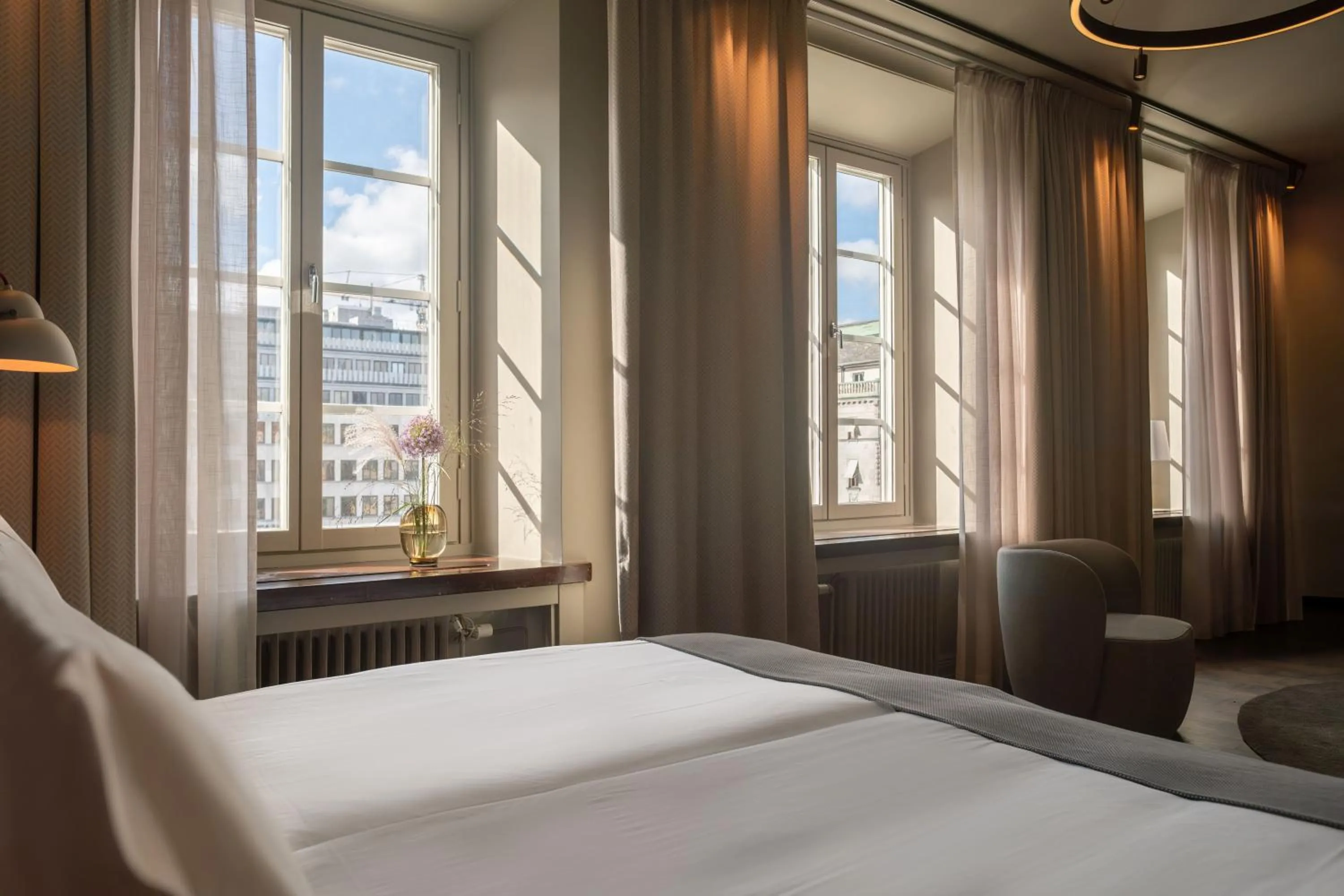 View (from property/room), Bed in Nobis Hotel Stockholm, a Member of Design Hotels