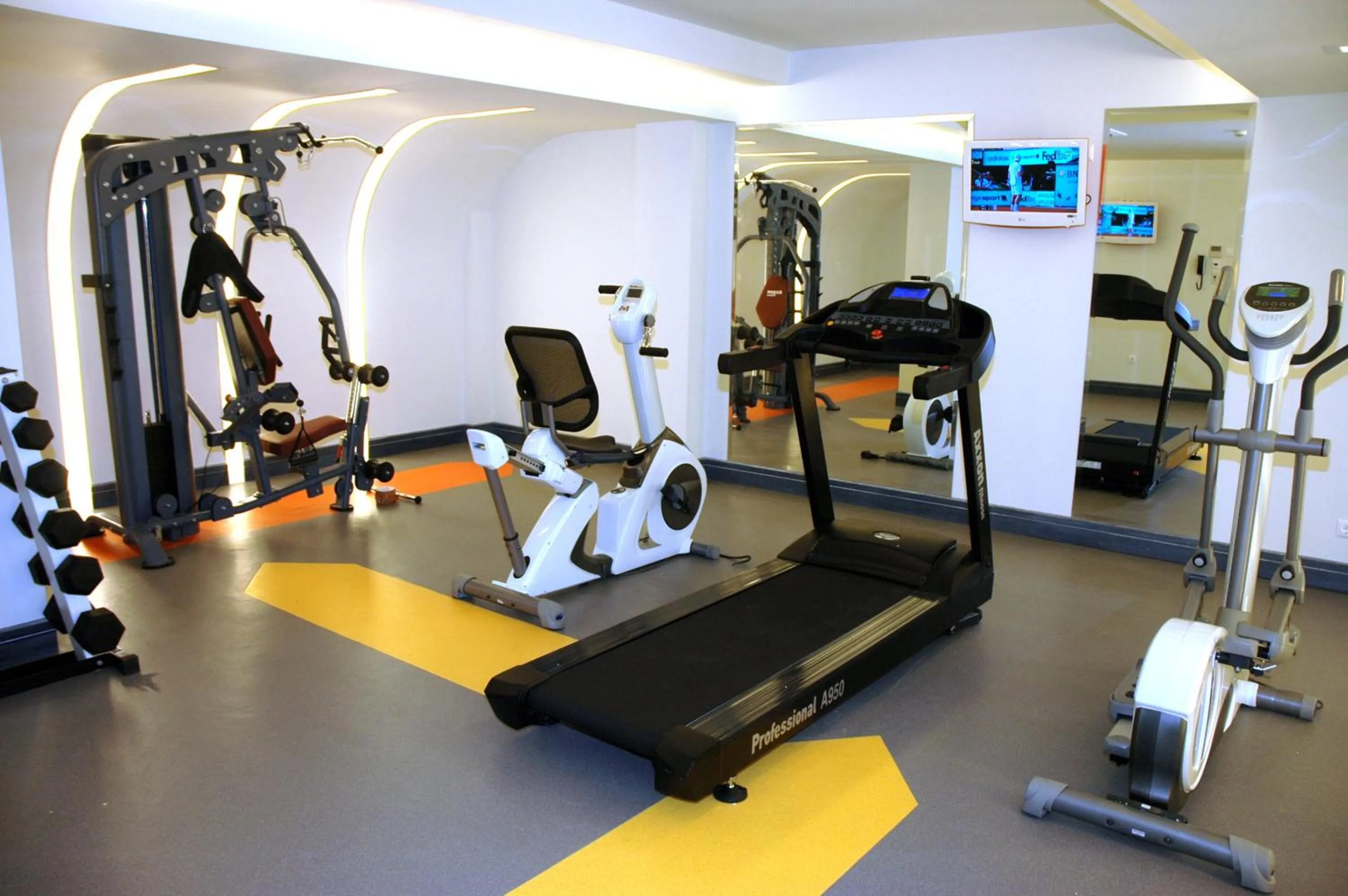 Fitness centre/facilities in Litohoro Olympus Resort Villas & Spa