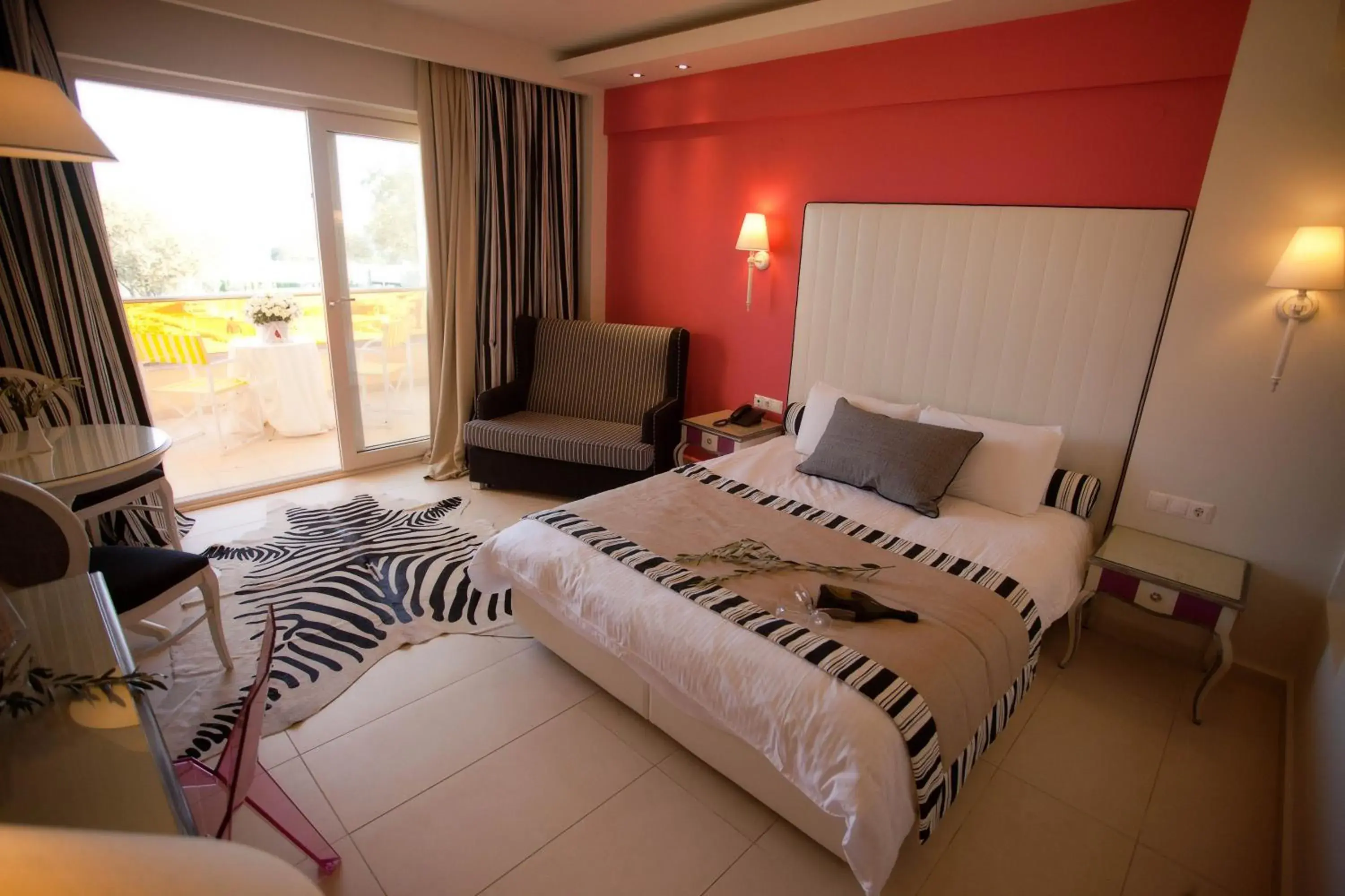 Bed in Litohoro Olympus Resort Villas & Spa Bed in Litohoro Olympus Resort Villas & Spa