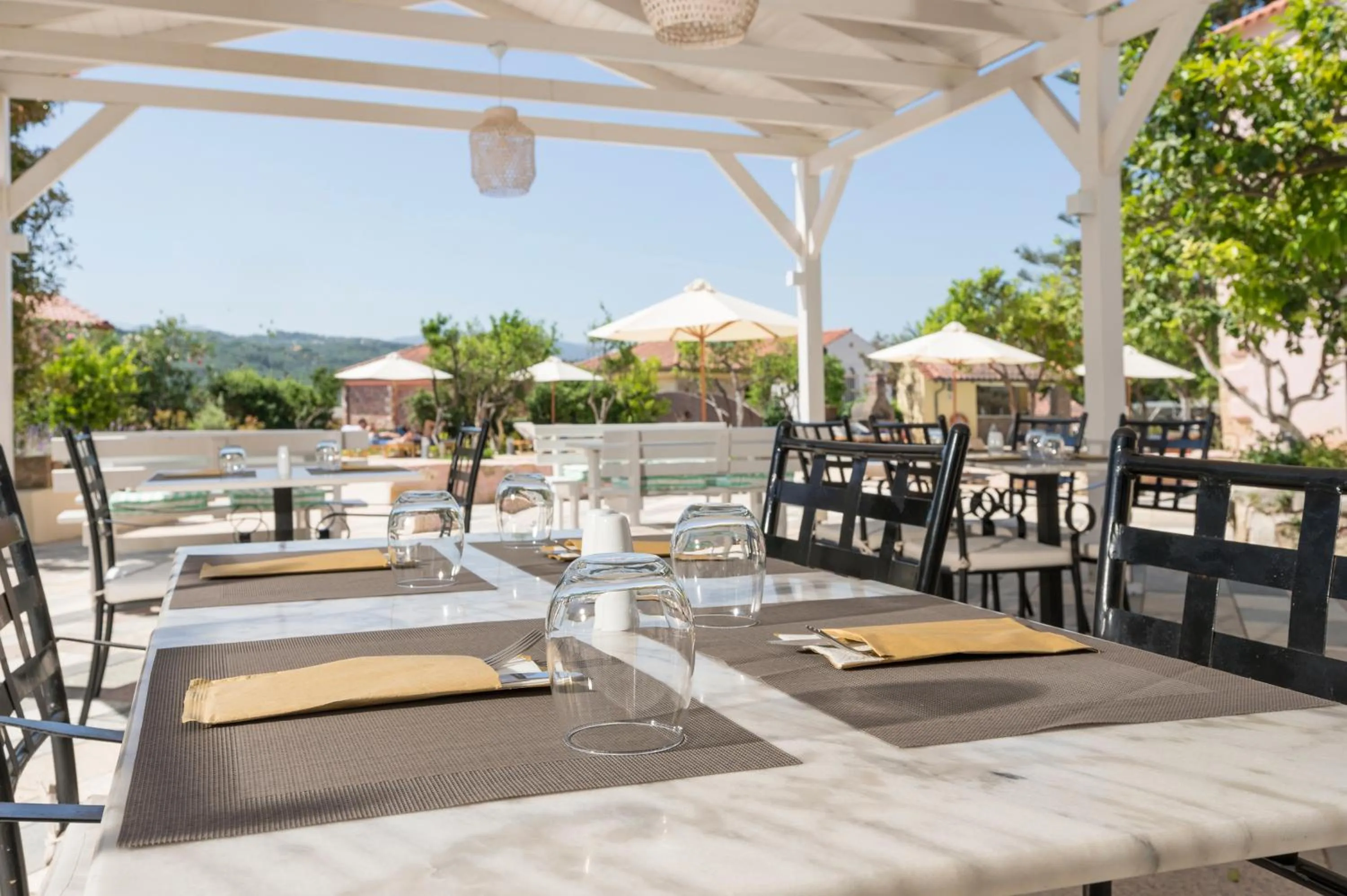 Patio in Spilia Village Hotel & Villas