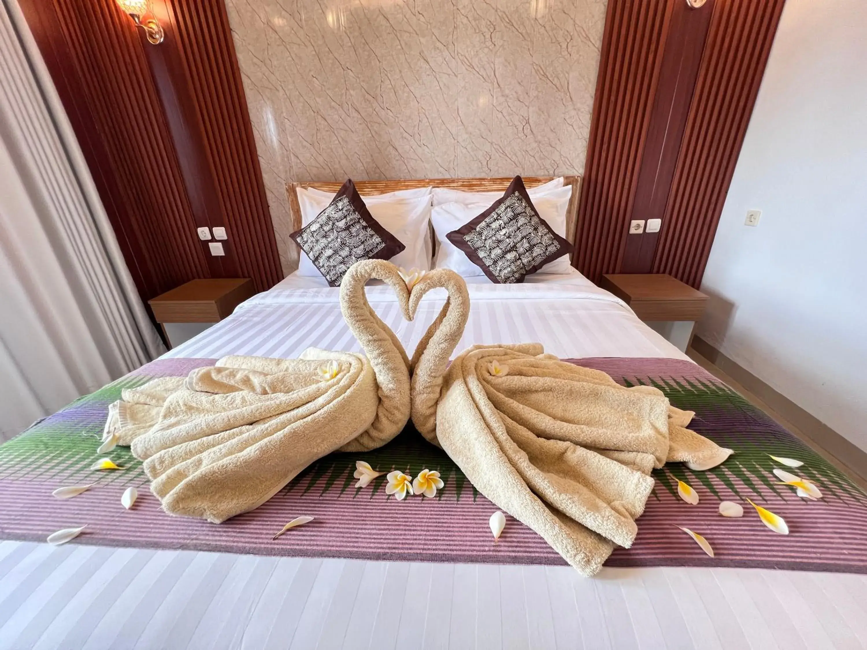 Bed in Lime Penida Cottages Bed in Lime Penida Cottages