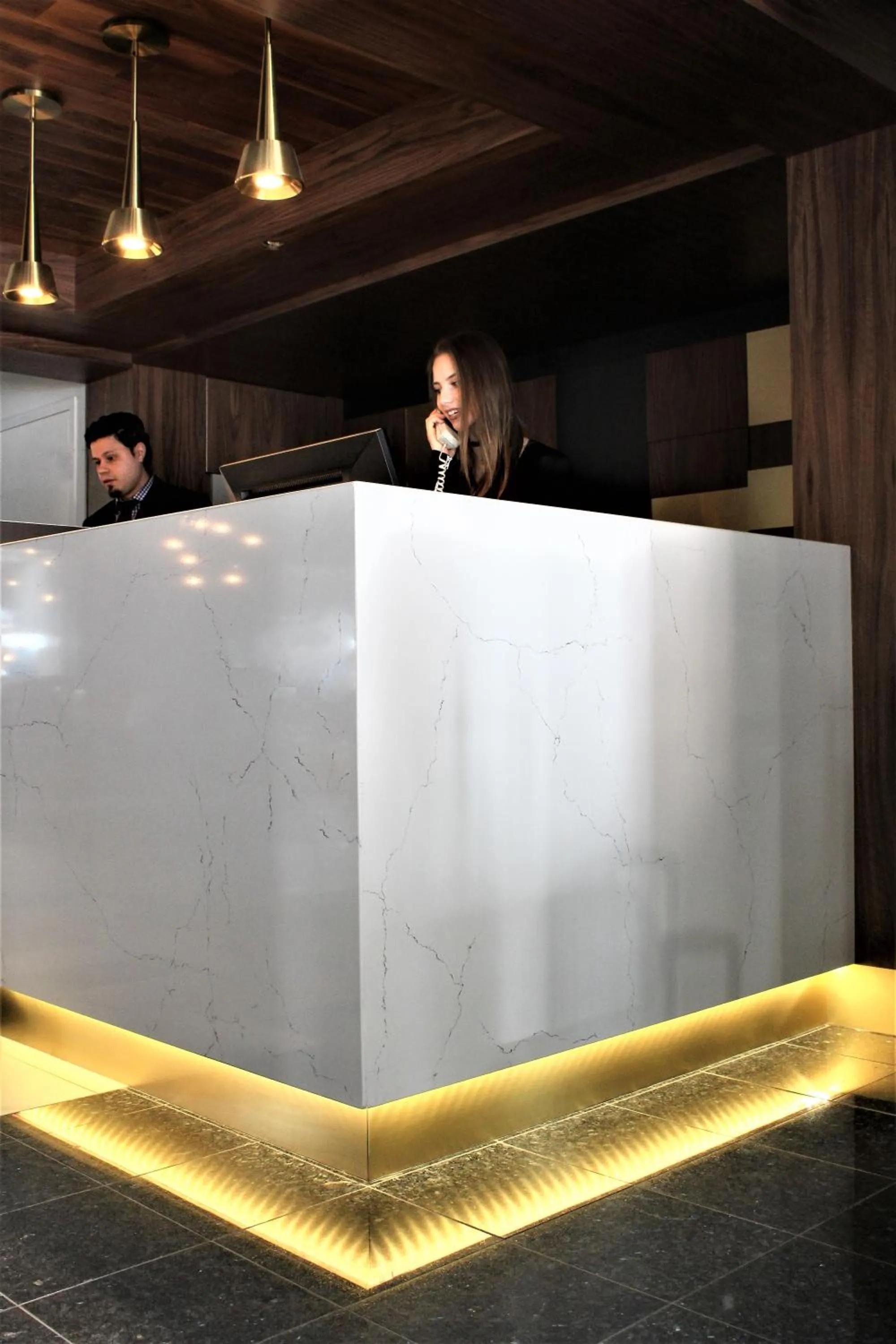 Lobby or reception in LELUX Hotel