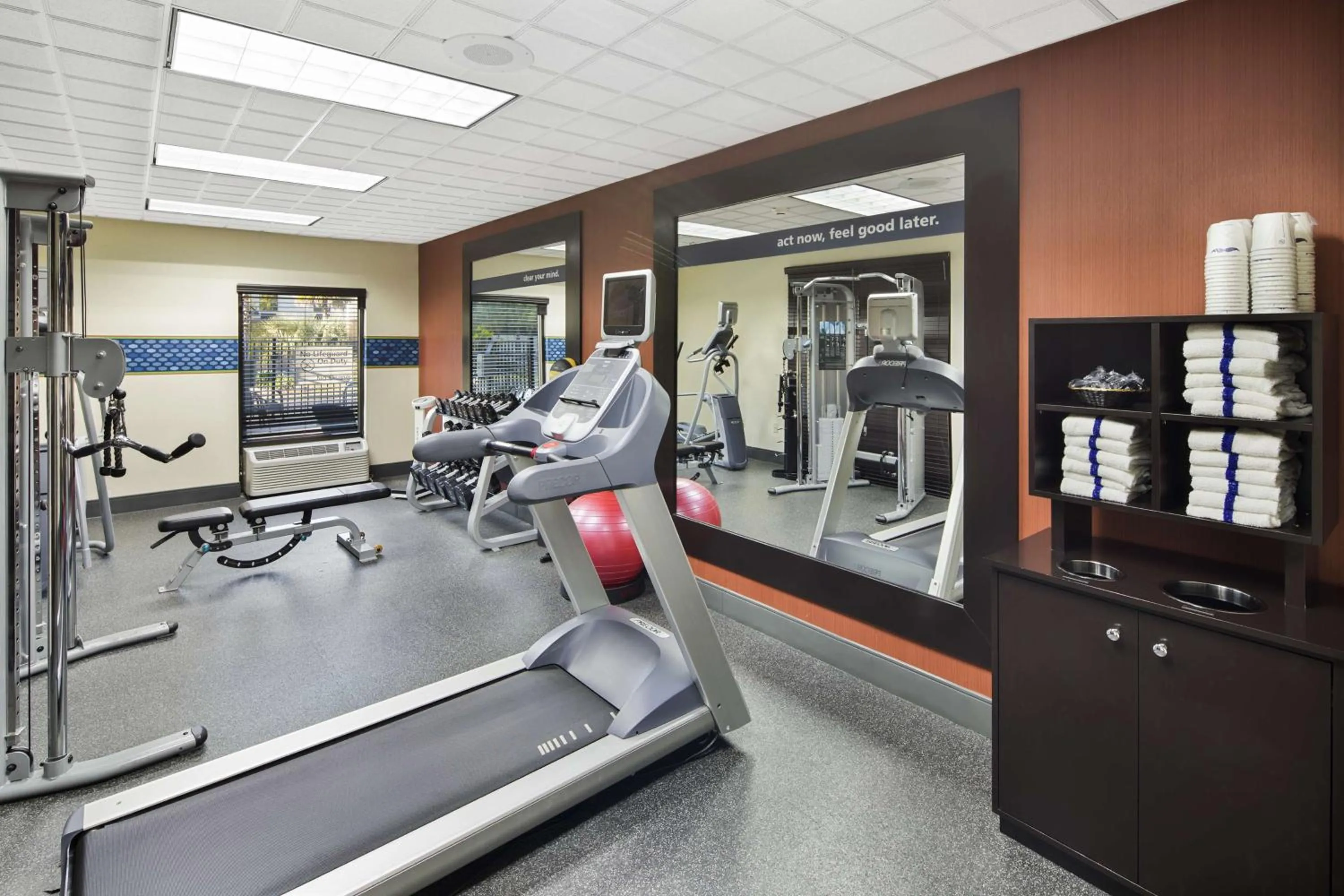 Fitness centre/facilities in Hampton Inn Hinesville