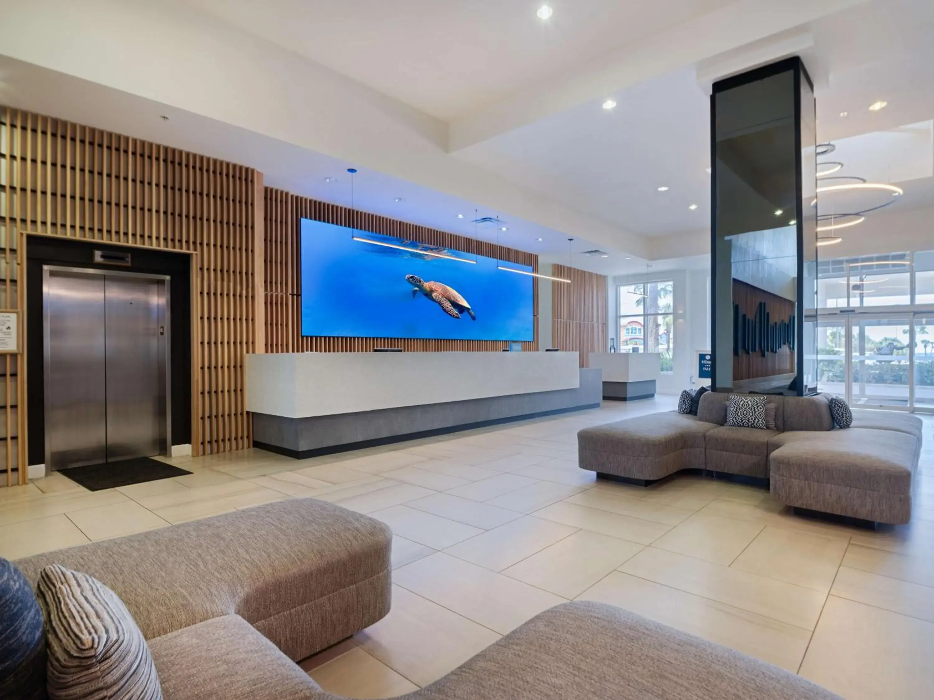 Lobby or reception in Hilton Pensacola Beach Lobby or reception in Hilton Pensacola Beach