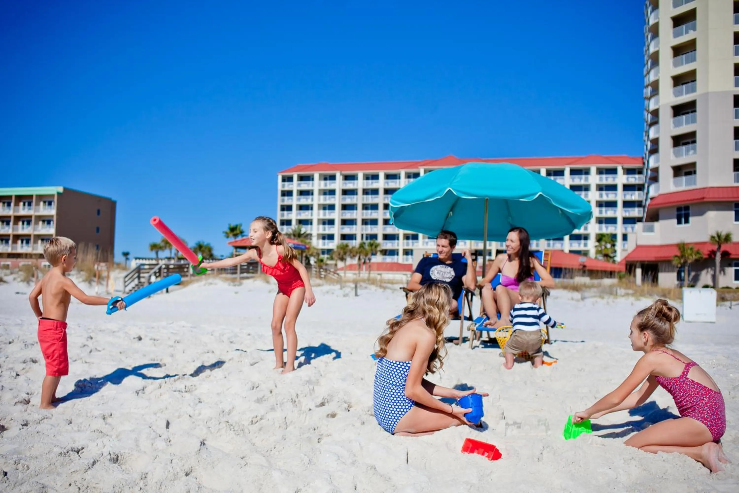 People in Hilton Pensacola Beach