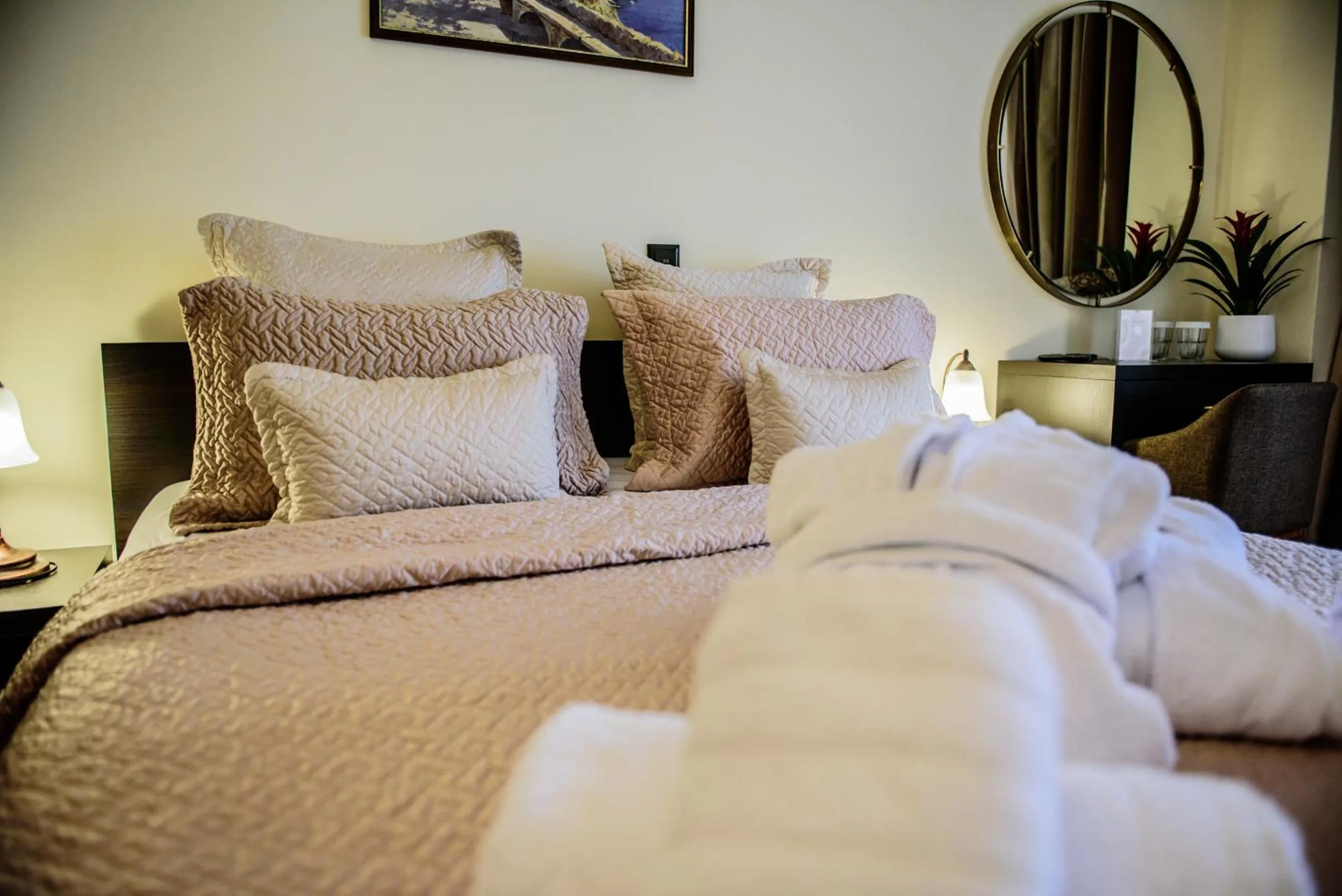 Bed in Hotel Padelidaki