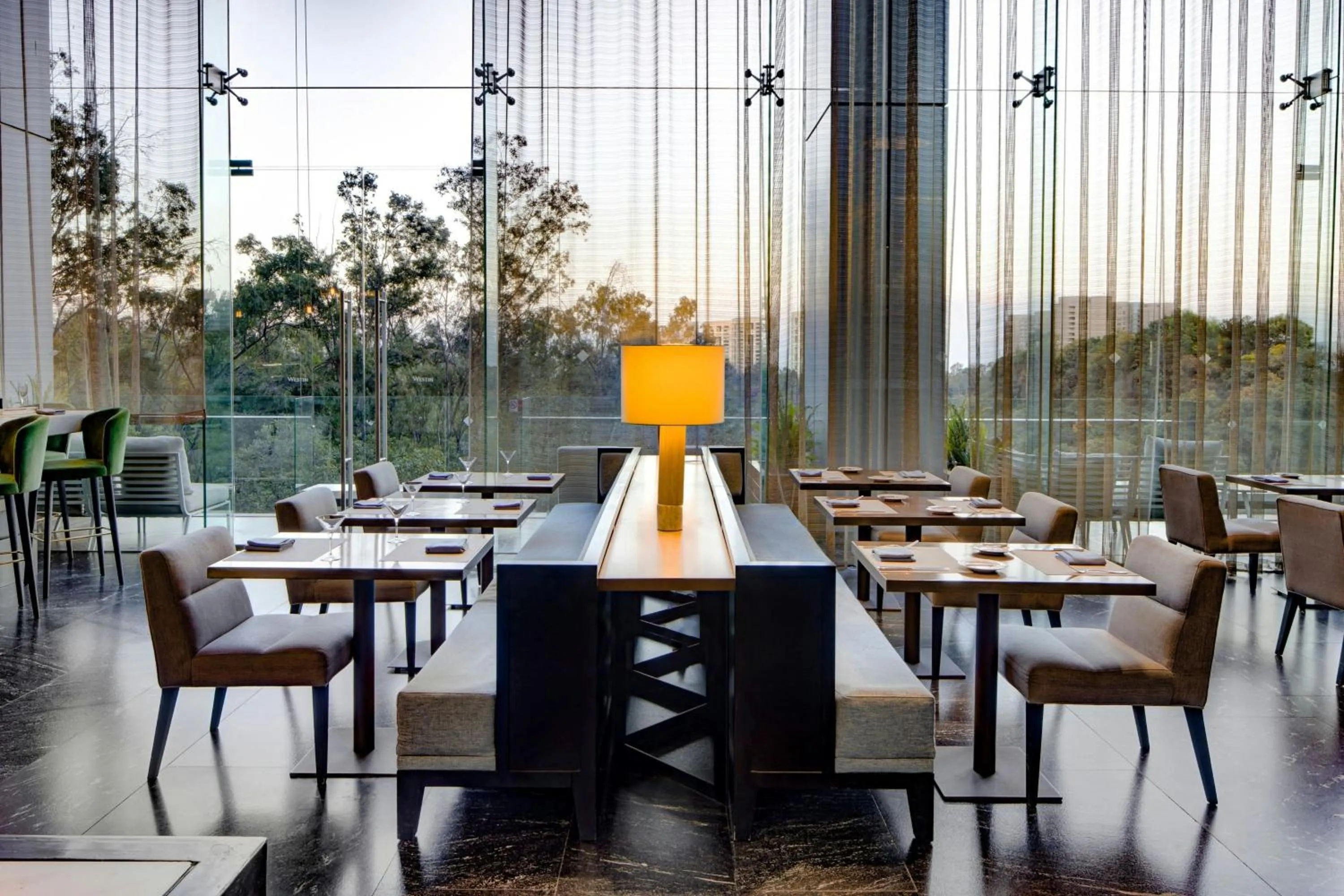 Lounge or bar in The Westin Santa Fe, Mexico City