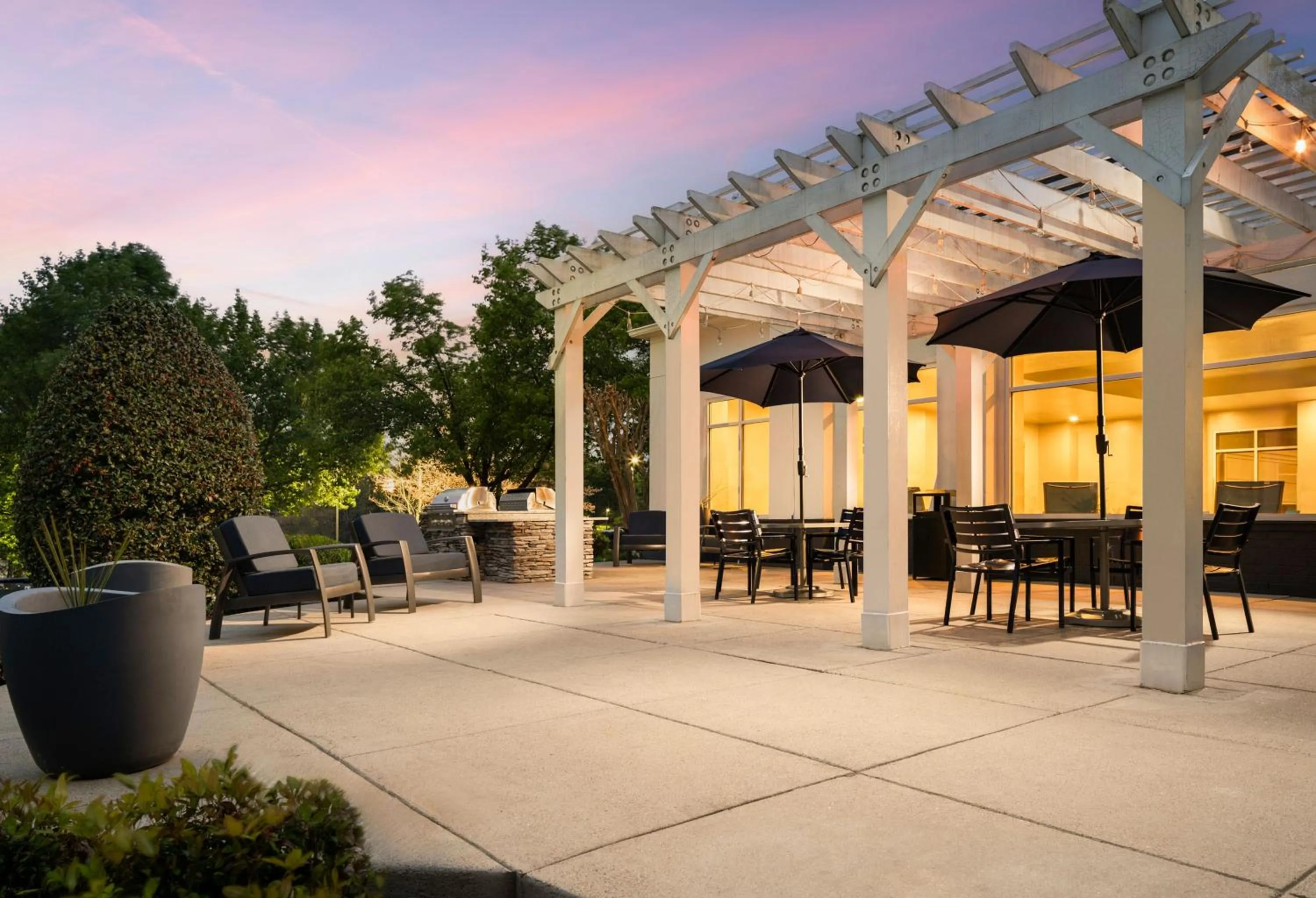 Patio in Homewood Suites by Hilton Chester