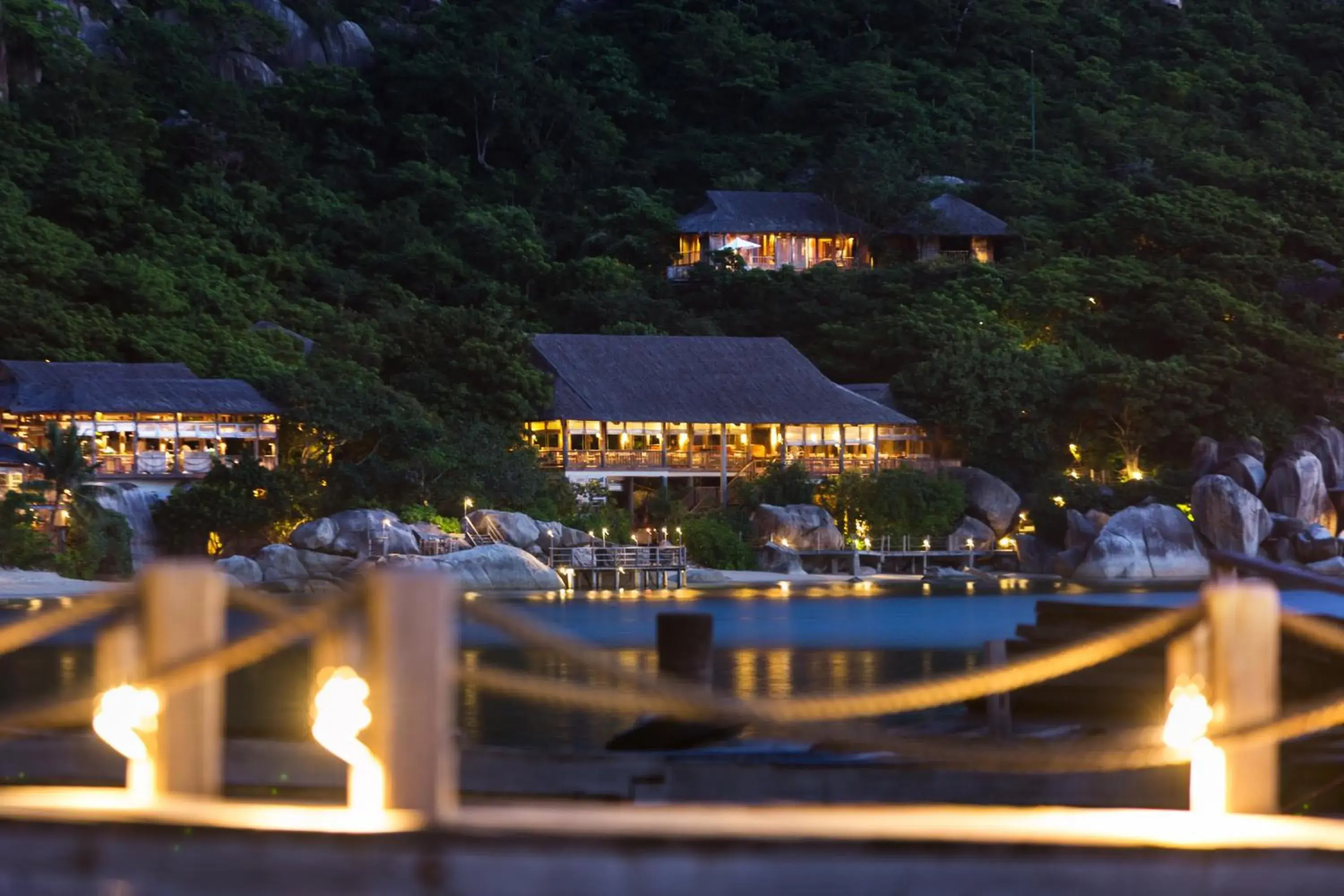 Bird's eye view in Six Senses Ninh Van Bay Bird's eye view in Six Senses Ninh Van Bay