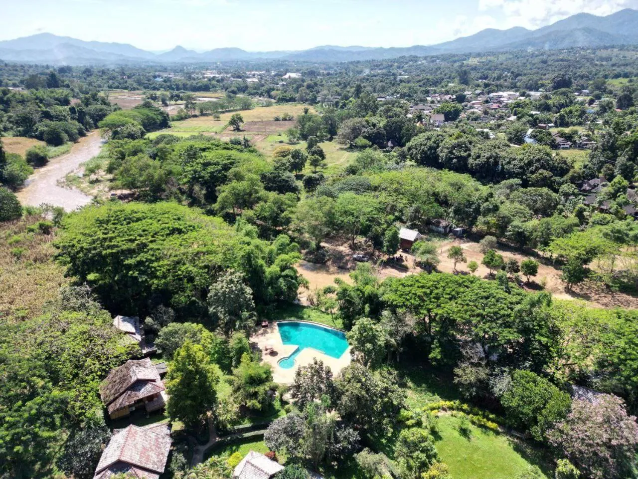 Swimming pool in Baan Krating Pai Resort - SHA Plus