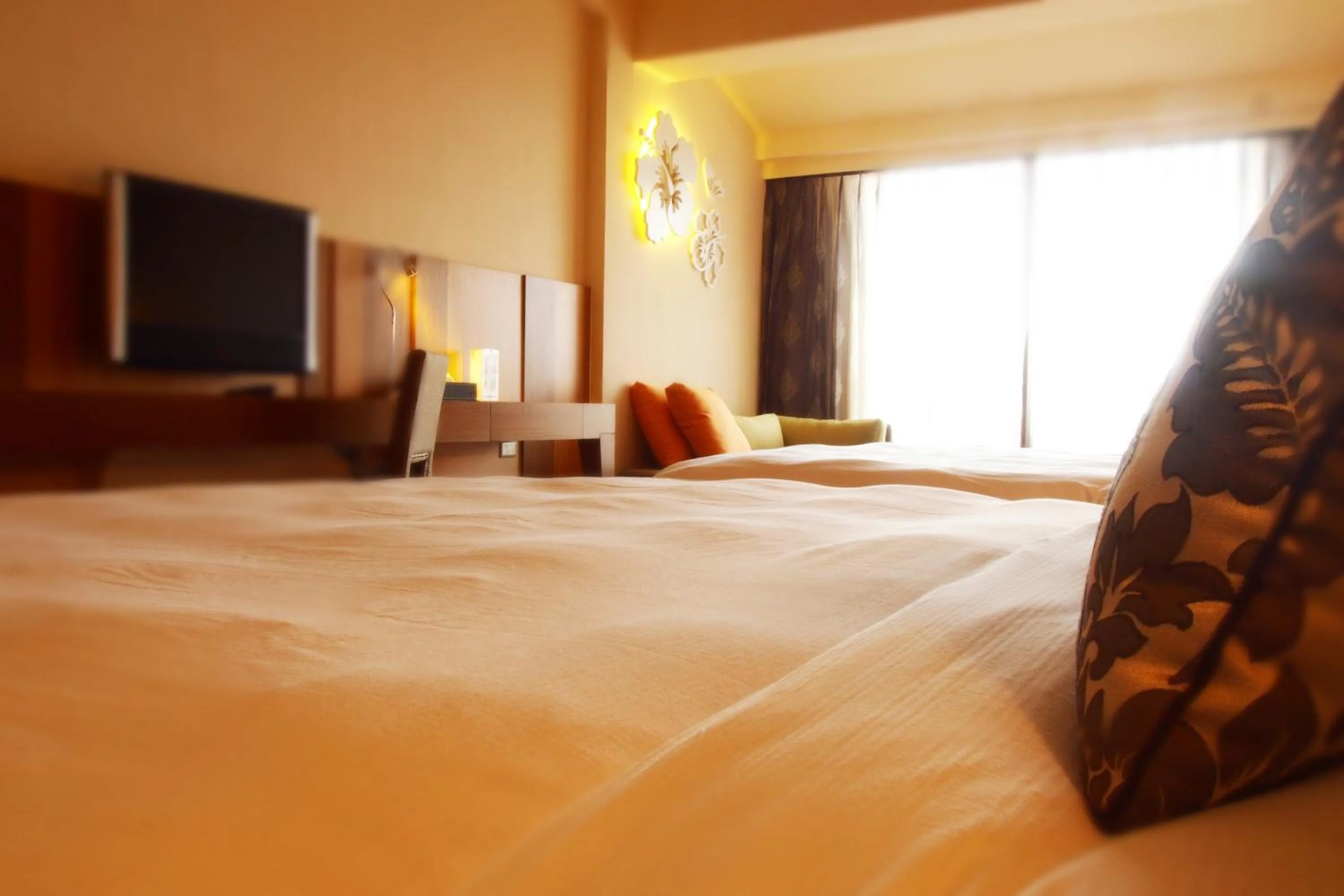 Bed in Chateau Beach Resort Kenting