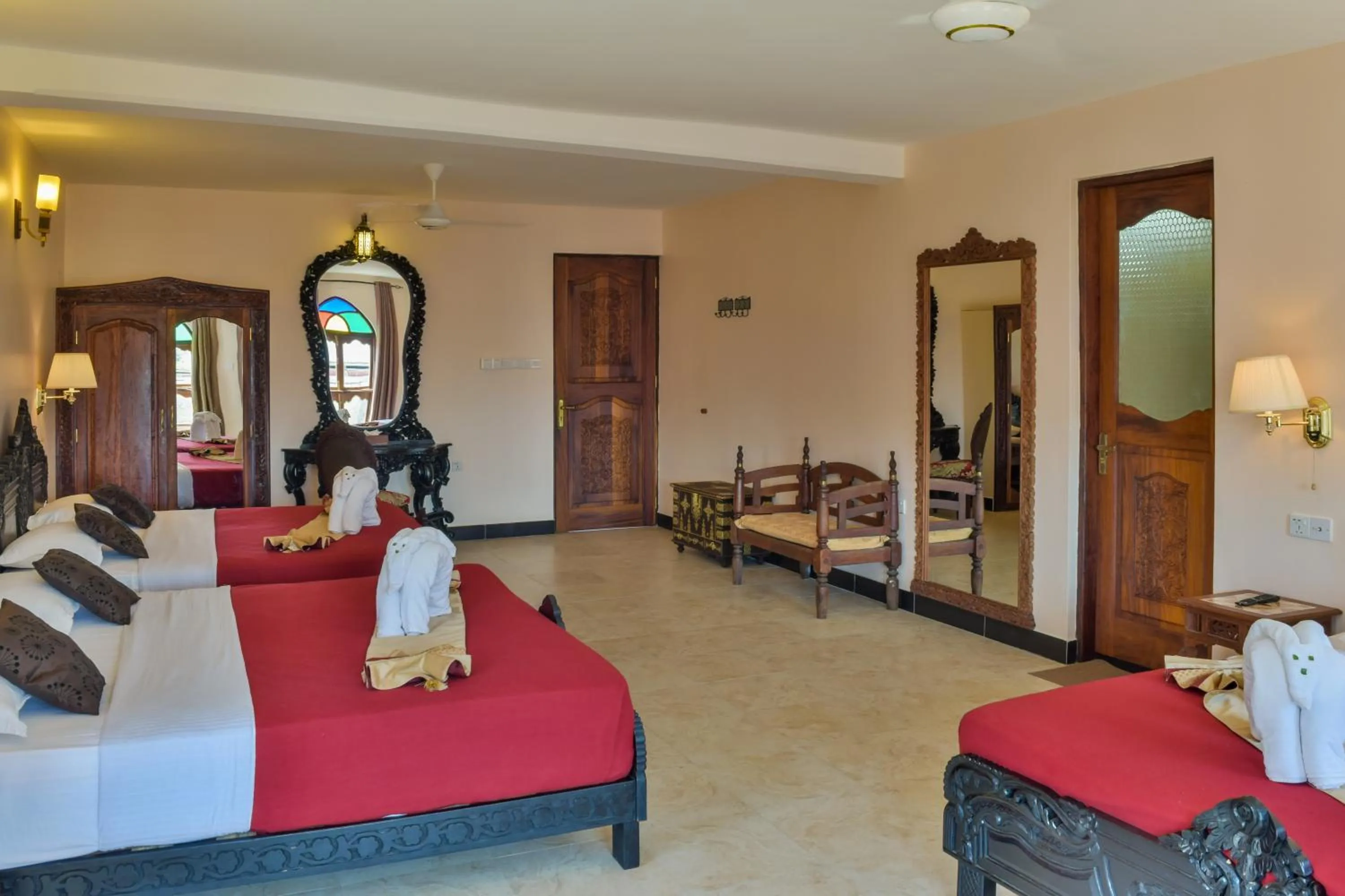 Bed in Tembo Palace Hotel