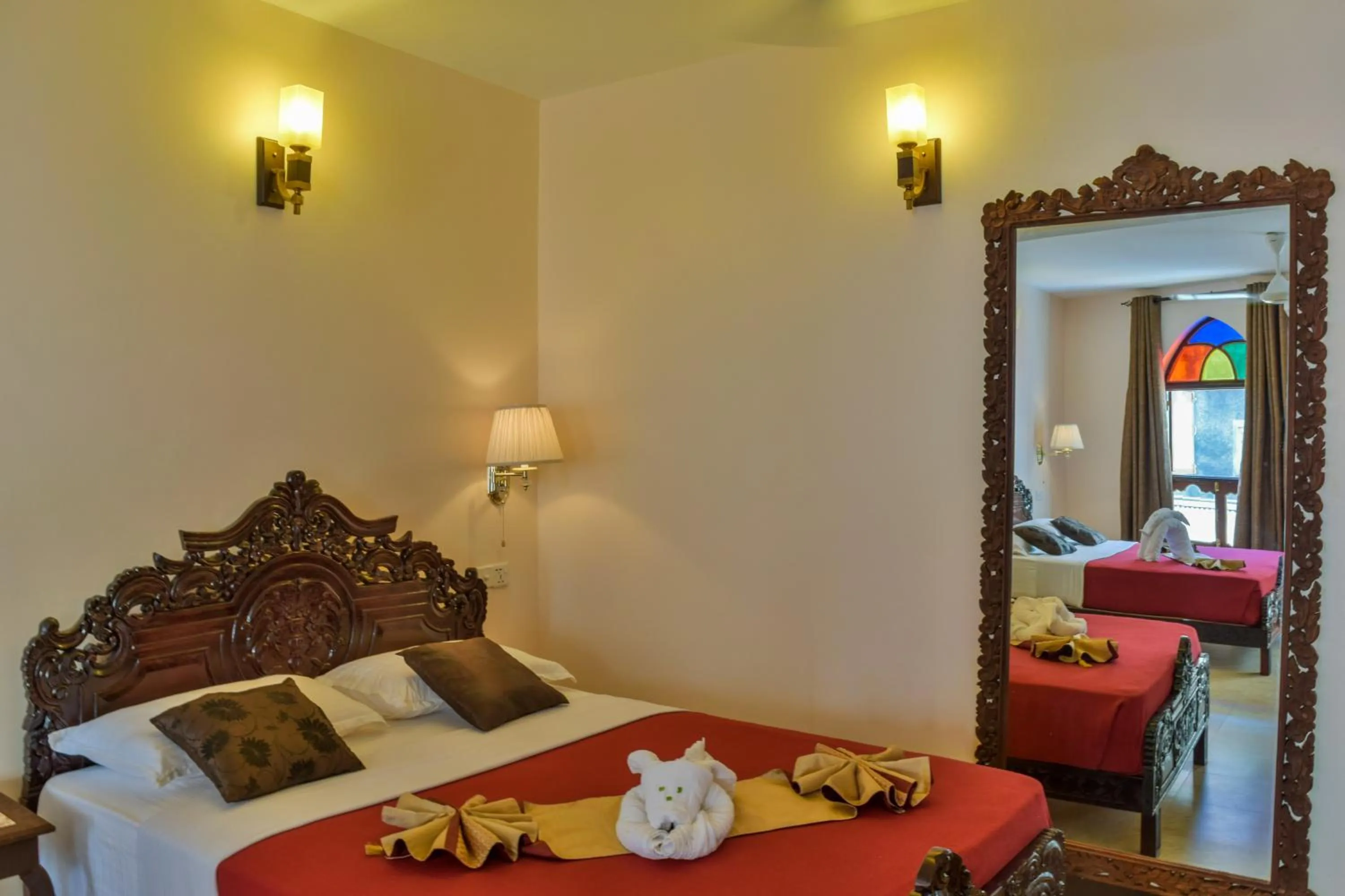 Bed in Tembo Palace Hotel