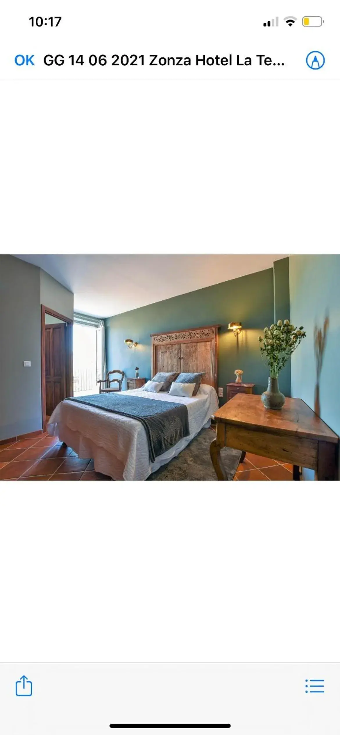 Double Room with Mountain View in Hotel La Terrasse Double Room with Mountain View in Hotel La Terrasse