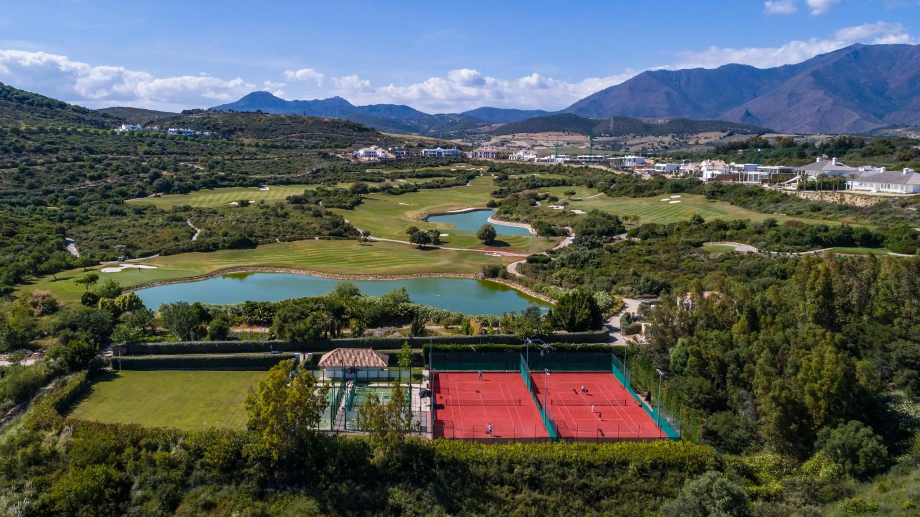 Tennis court in Finca Cortesin Hotel Golf & Spa