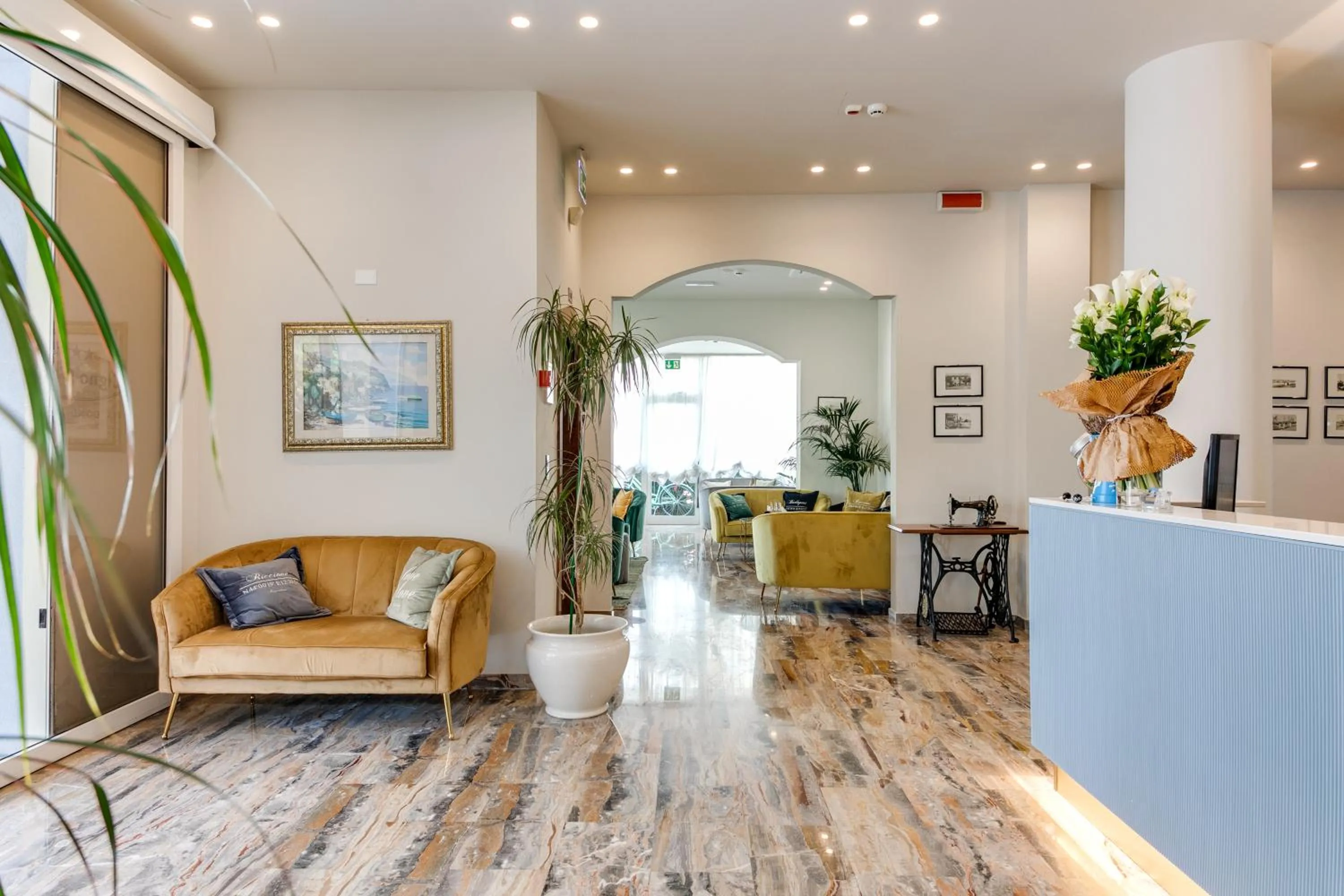 Lobby or reception in Hotel Cigno D'Oro