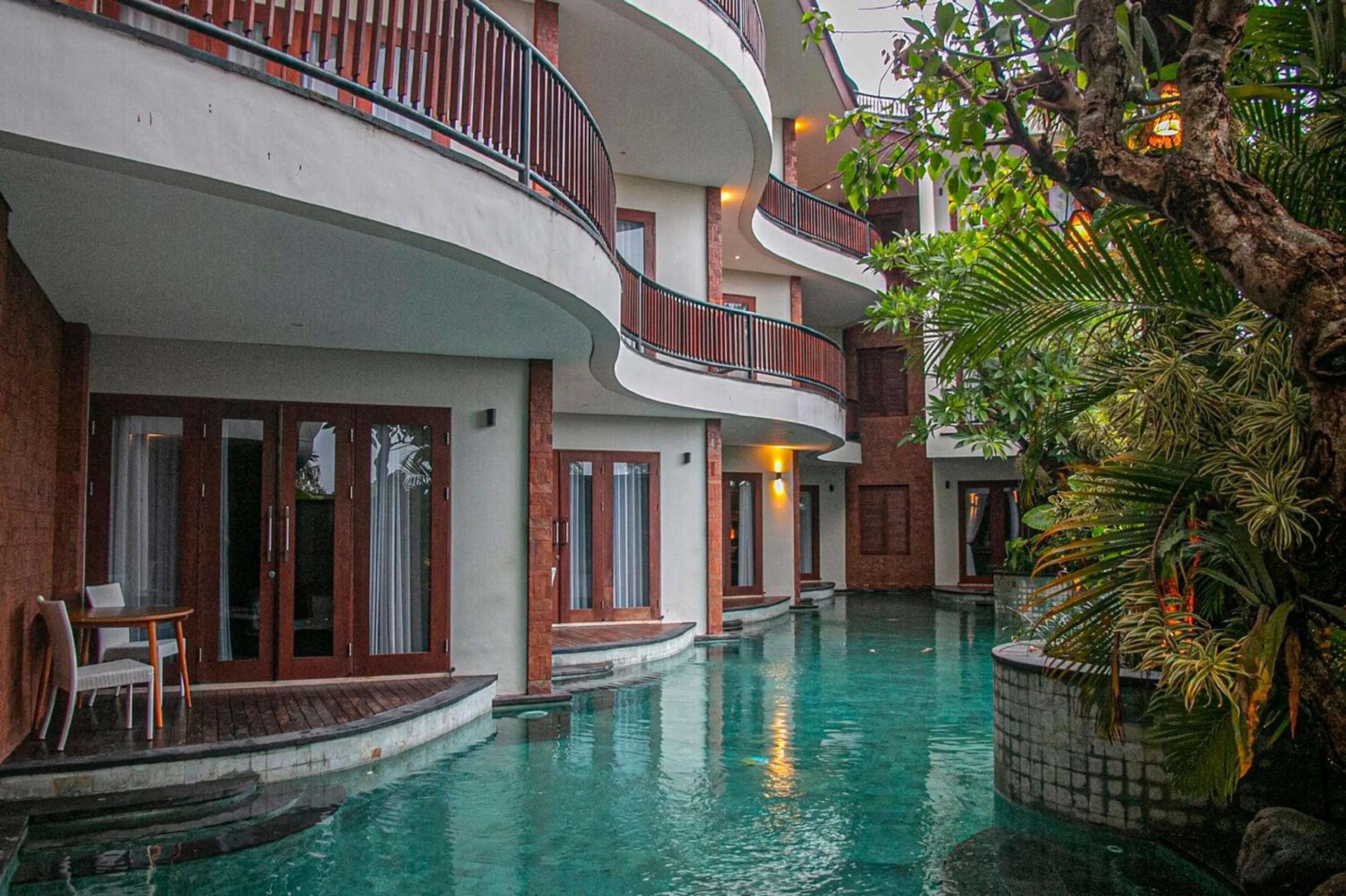 Pool view in djabu Seminyak Hotel