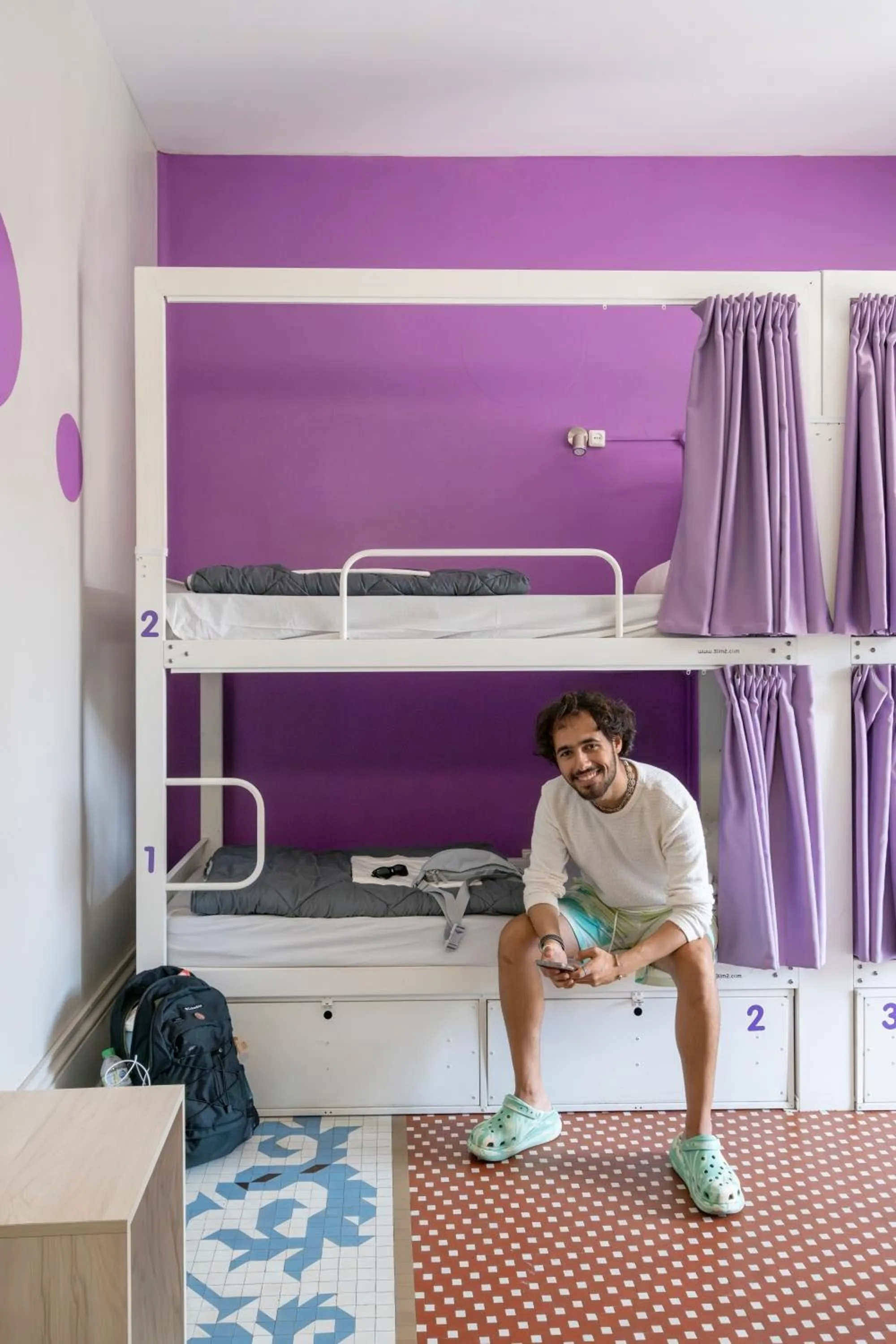 Bed in Purple Nest Hostel