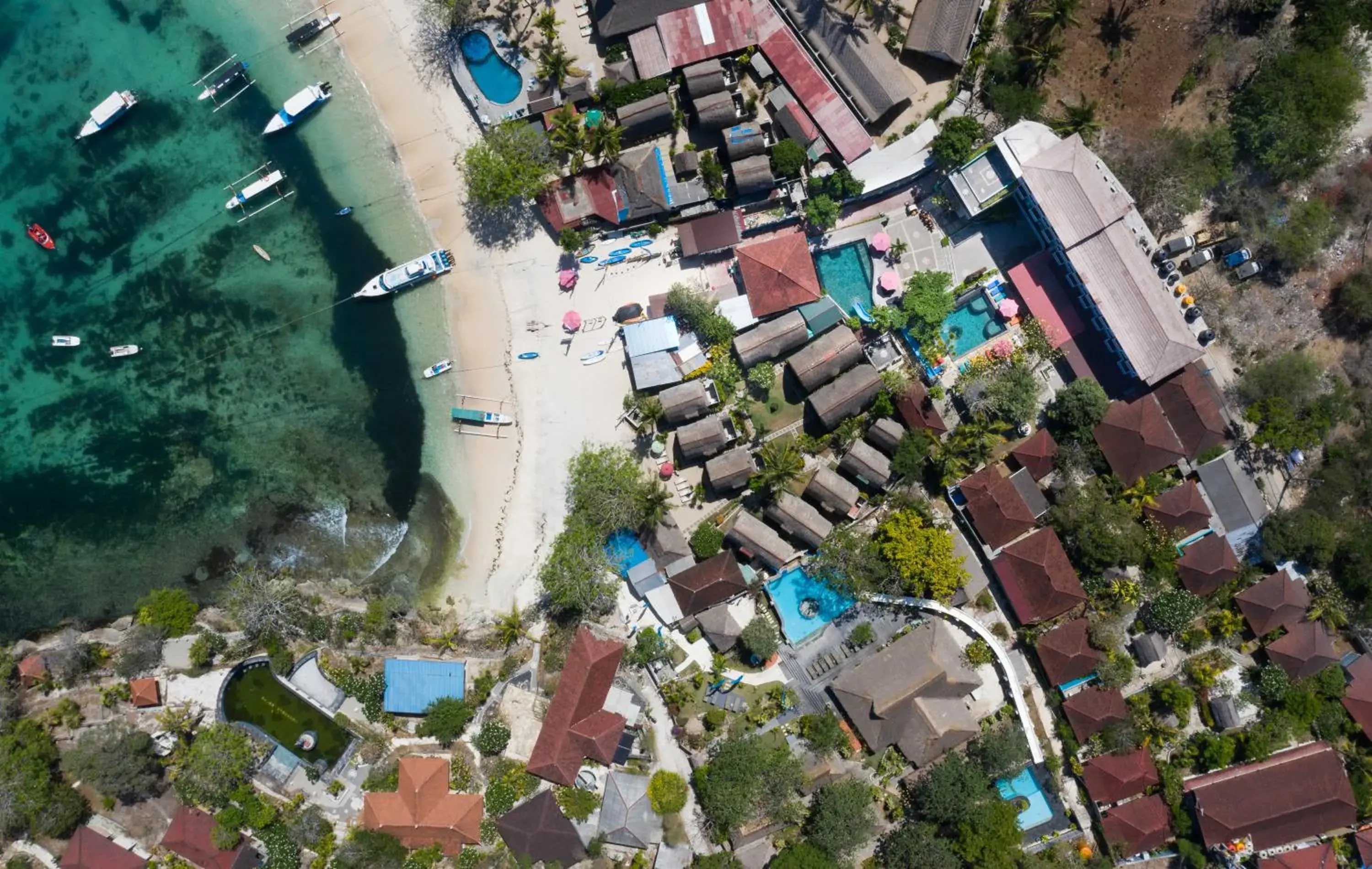 Bird's eye view in The Tanis Beach Resort Nusa Lembongan Bird's eye view in The Tanis Beach Resort Nusa Lembongan