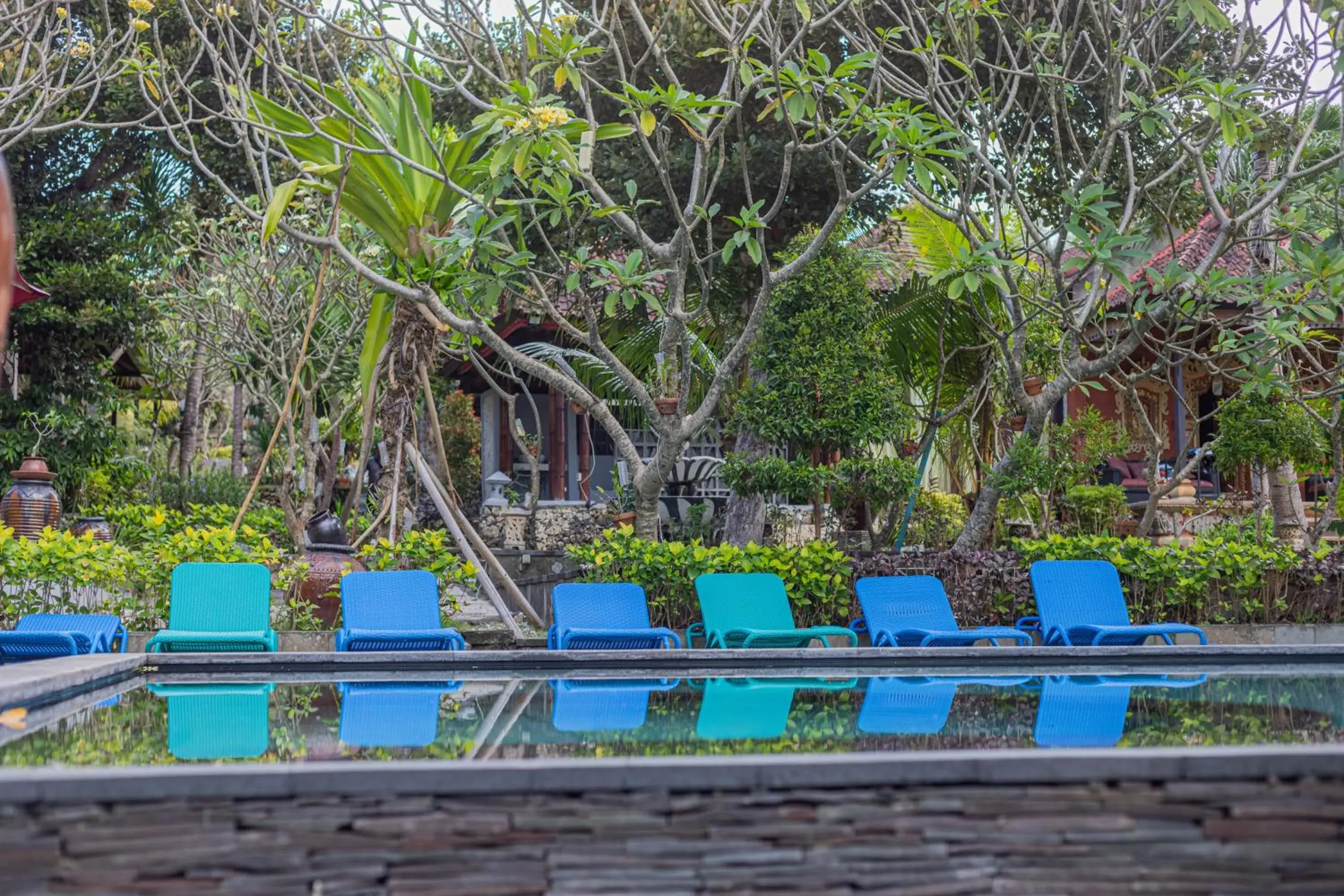 Swimming pool in The Tanis Beach Resort Nusa Lembongan Swimming pool in The Tanis Beach Resort Nusa Lembongan