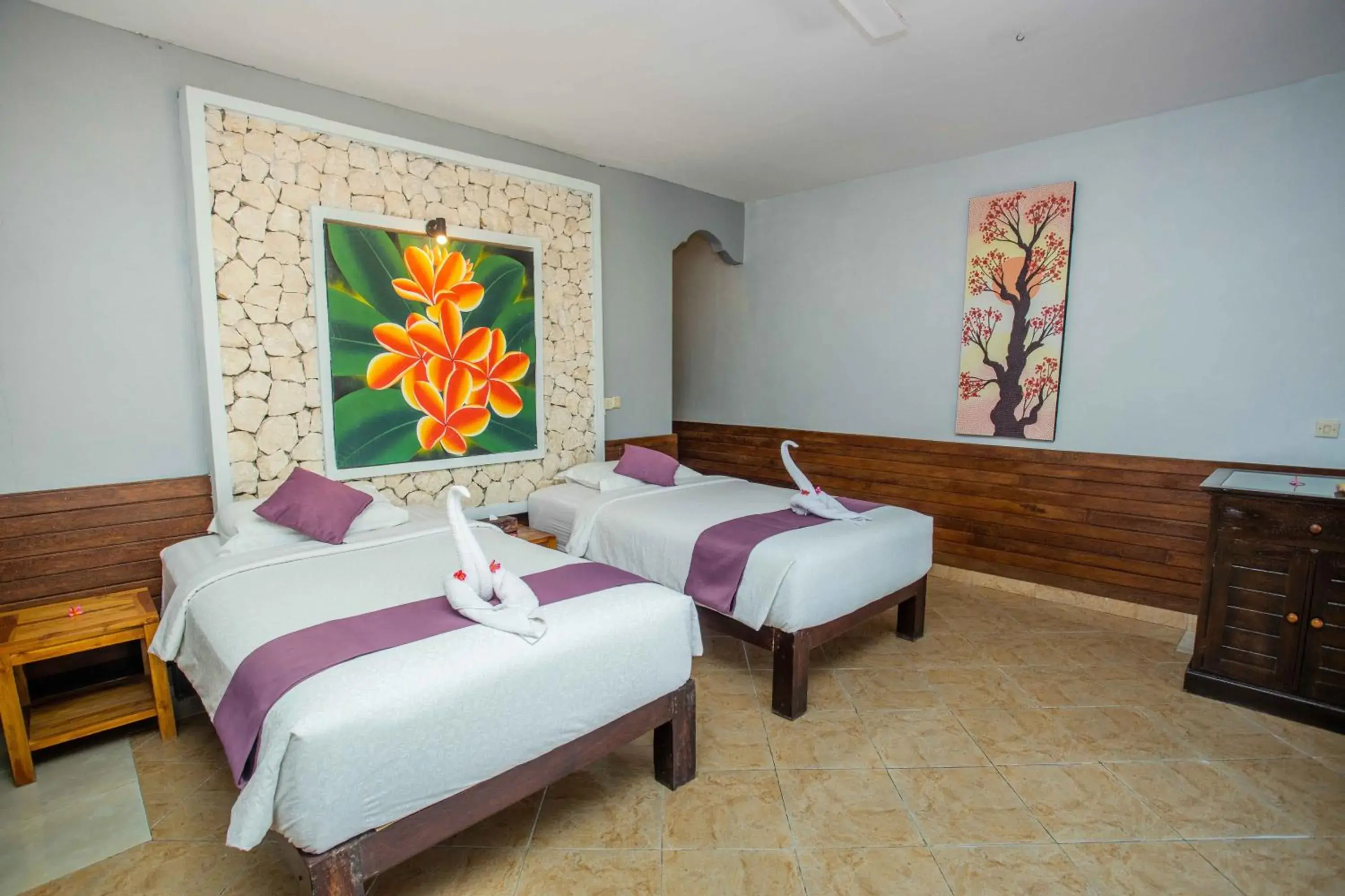 Bed in The Tanis Beach Resort Nusa Lembongan Bed in The Tanis Beach Resort Nusa Lembongan