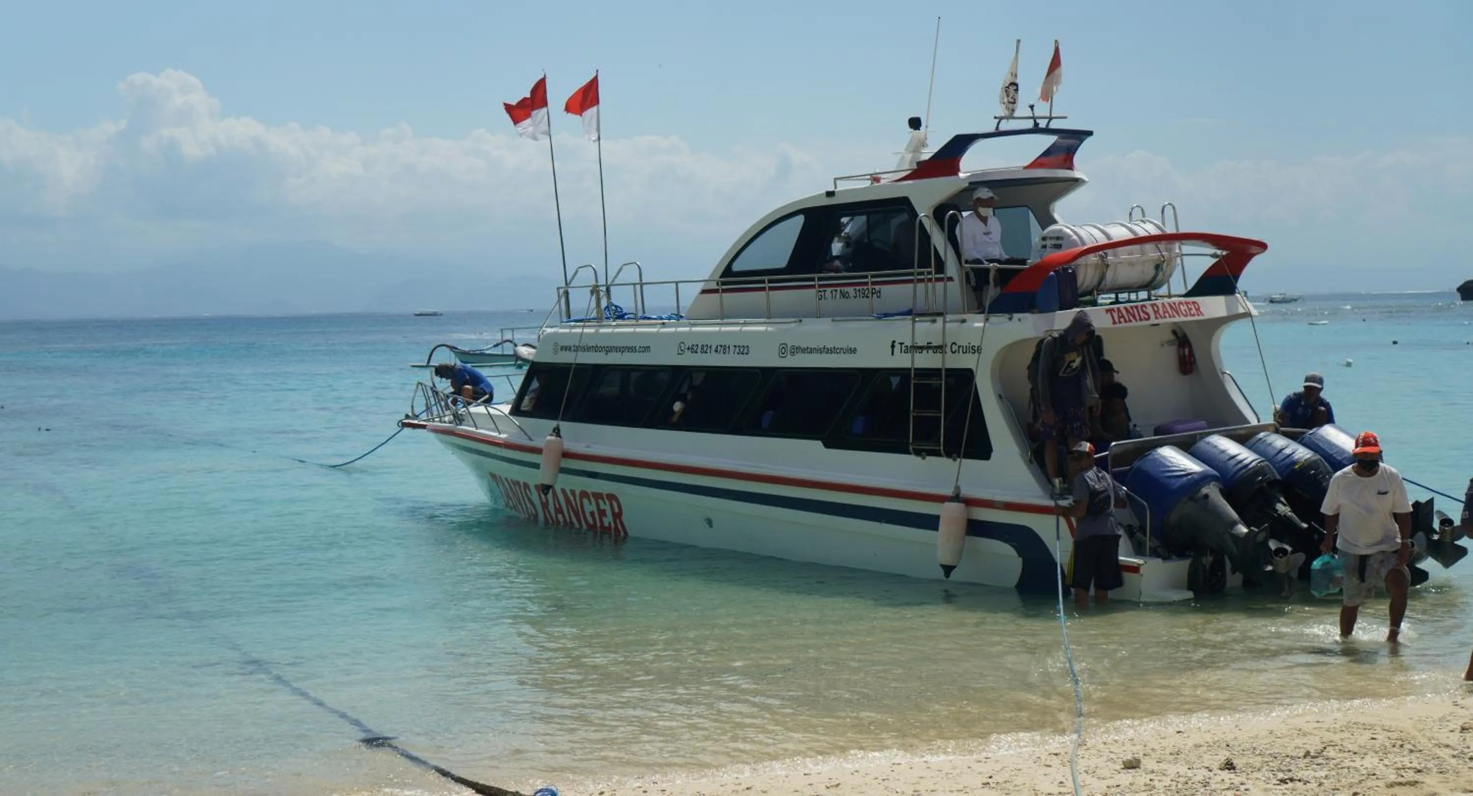 Sea view in The Tanis Beach Resort Nusa Lembongan