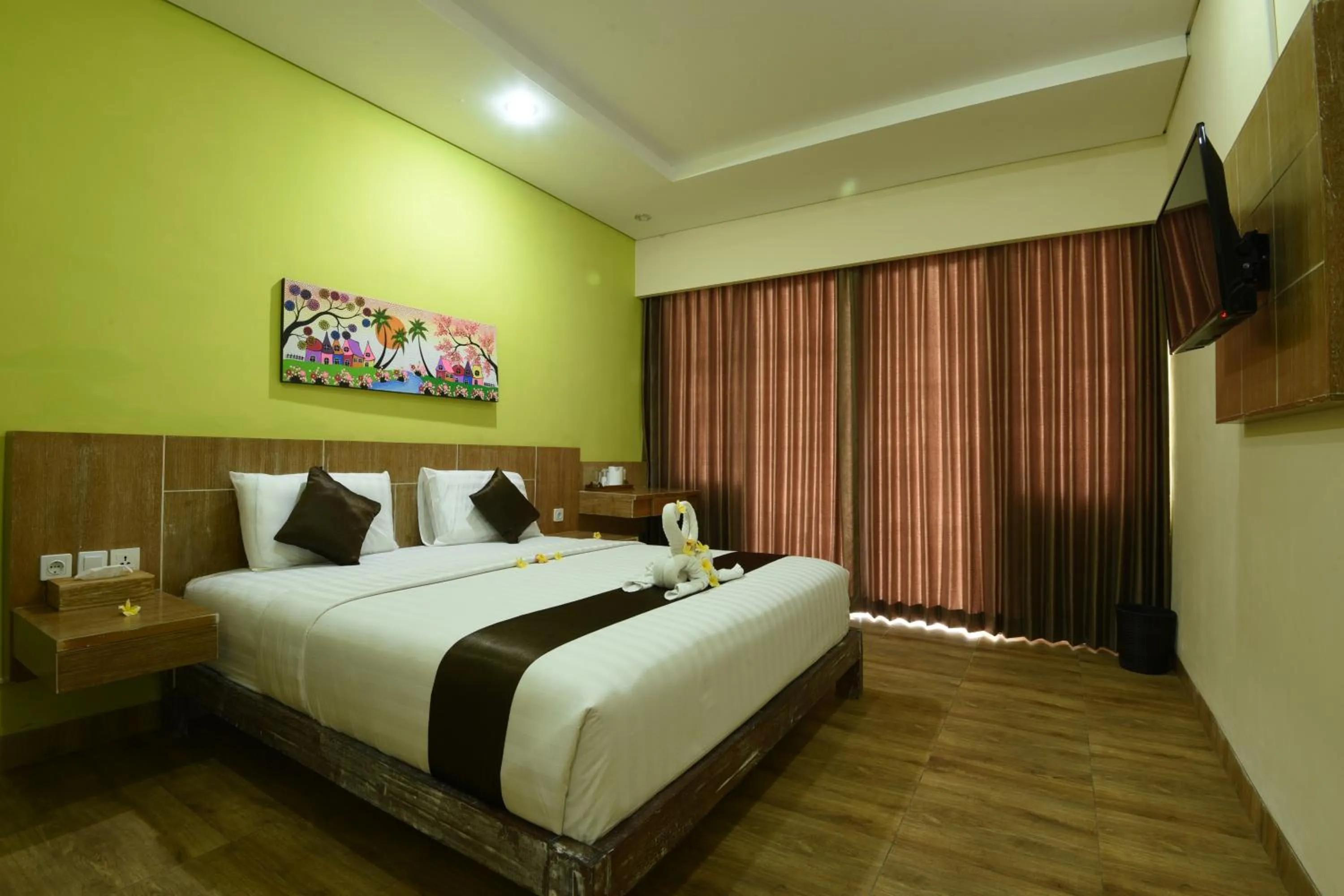Bed in The Tanis Beach Resort Nusa Lembongan