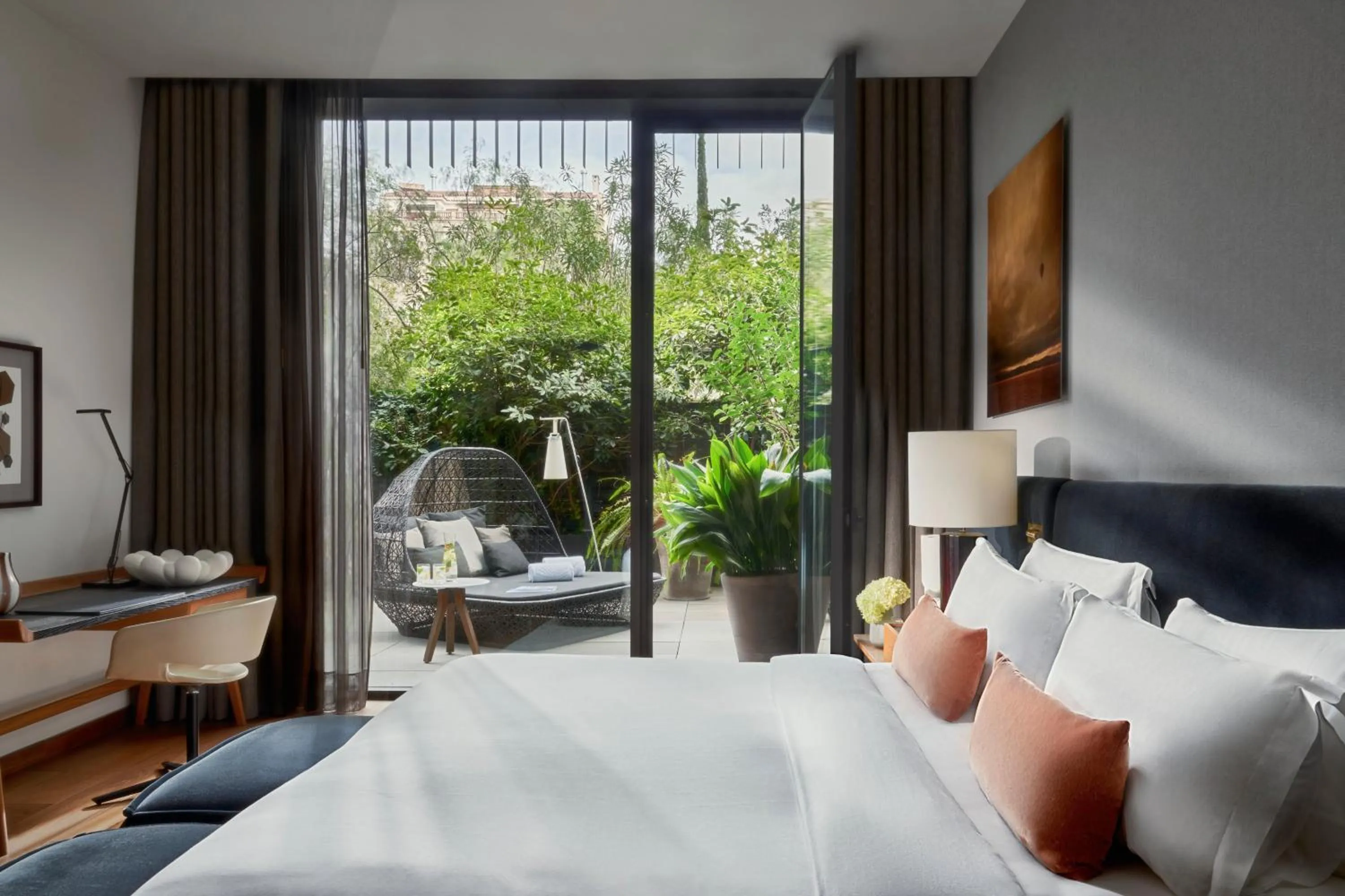 Balcony/Terrace, Bed in Mandarin Oriental, Barcelona