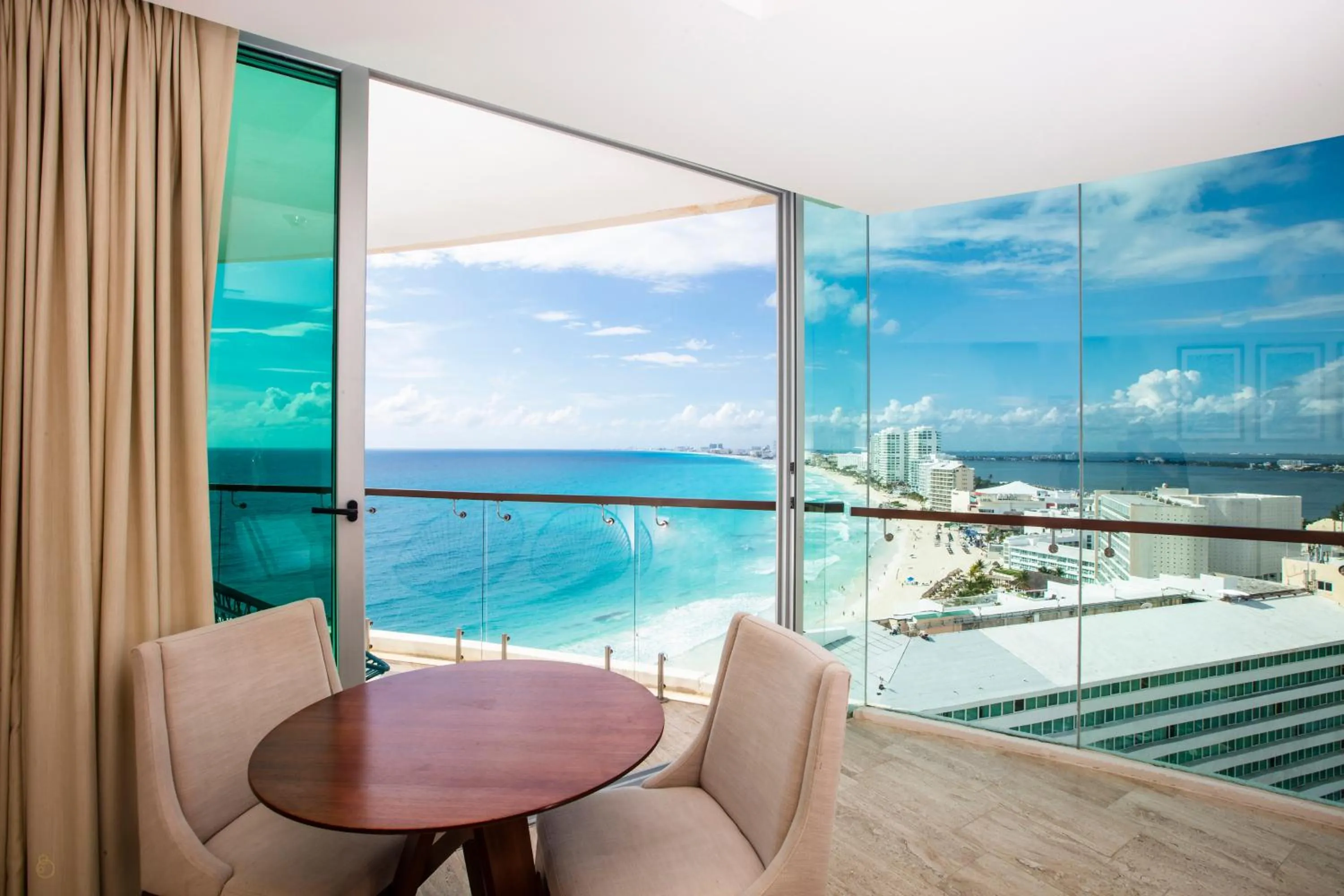 Balcony/Terrace in Altitude at Krystal Grand Cancun - All Inclusive