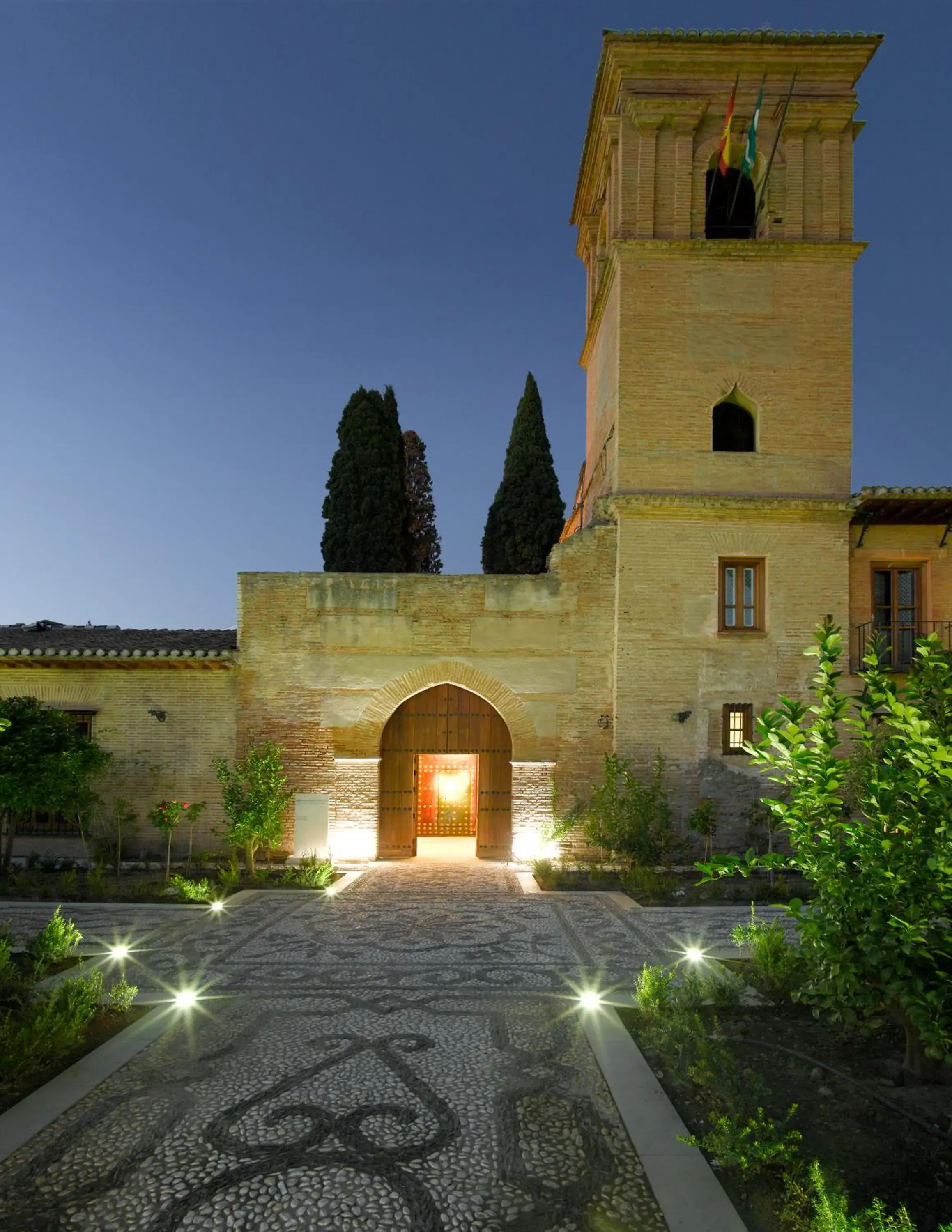 Facade/entrance in Parador de Granada Facade/entrance in Parador de Granada