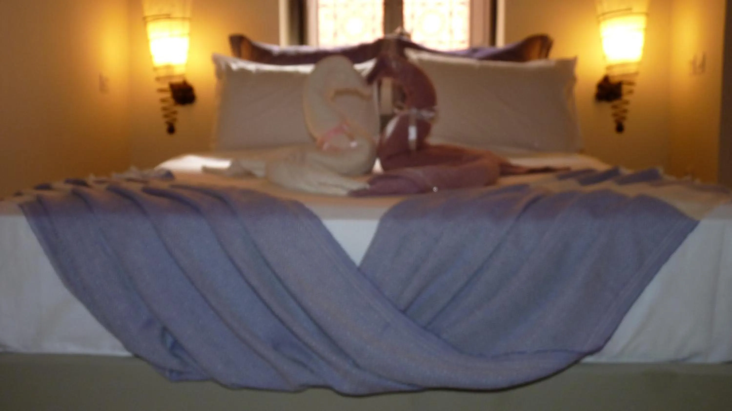 View (from property/room), Bed in Dar Andamaure