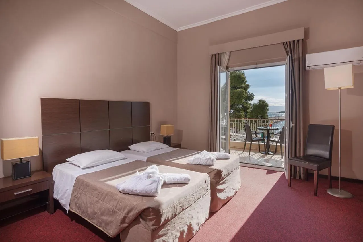 Photo of the whole room, Bed in Galini Hotel