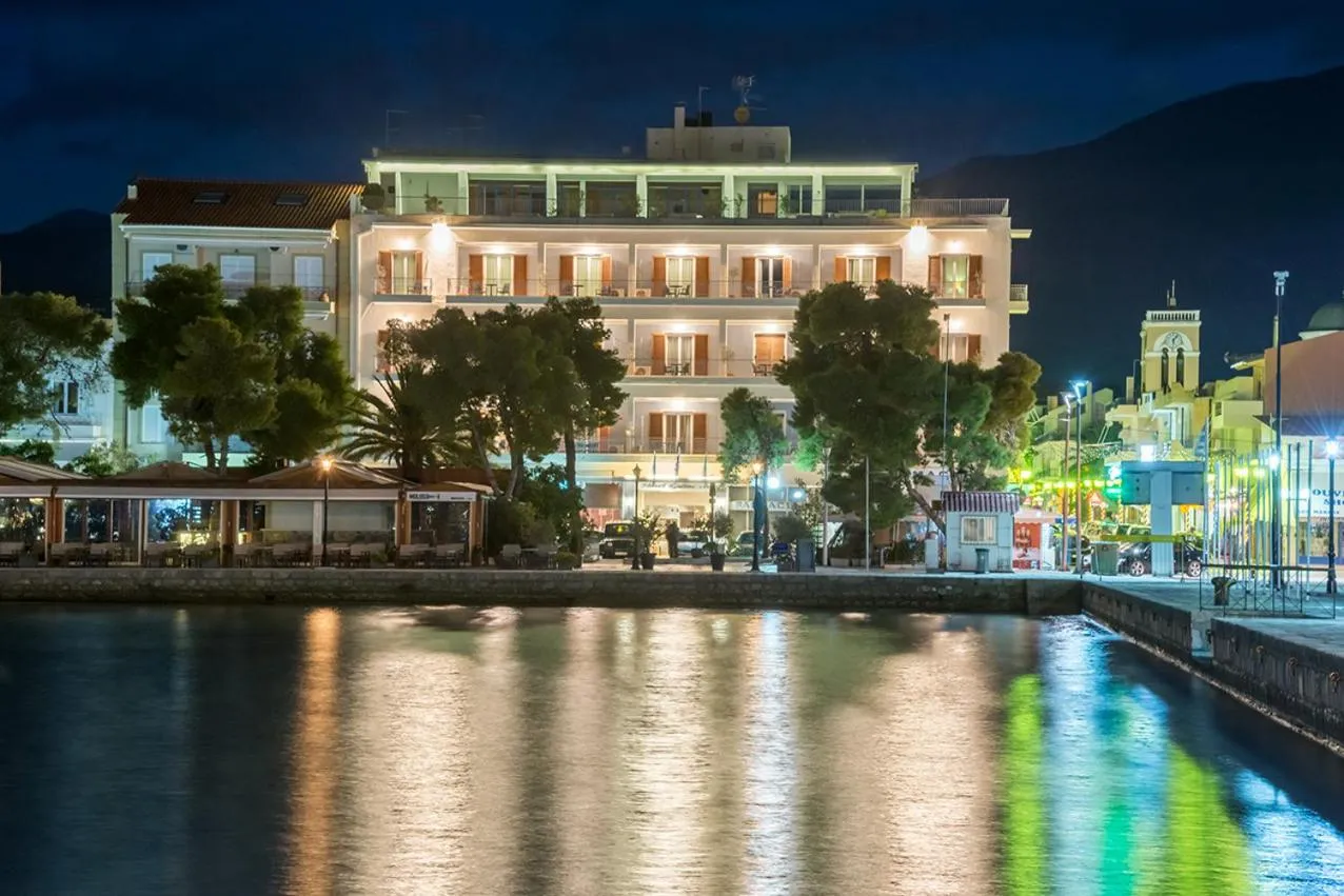 Facade/entrance in Galini Hotel