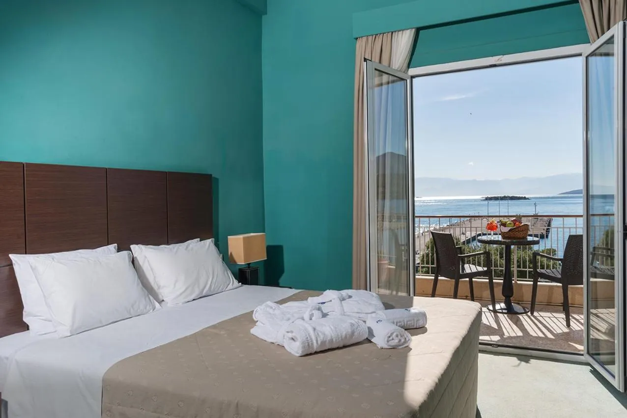 Photo of the whole room, Bed in Galini Hotel