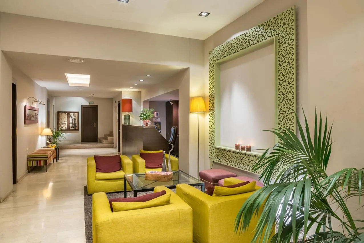 Lobby or reception in Galini Hotel