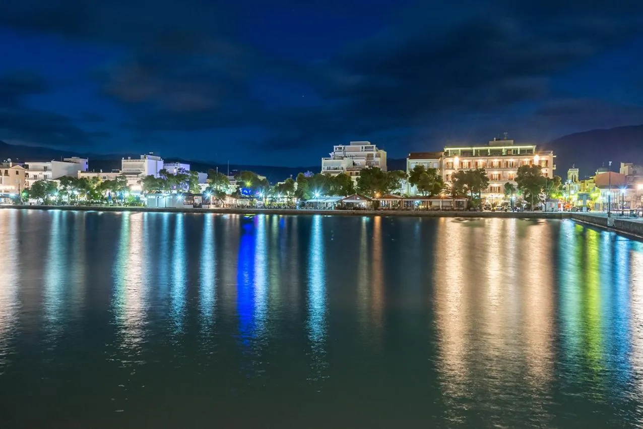 Facade/entrance in Galini Hotel