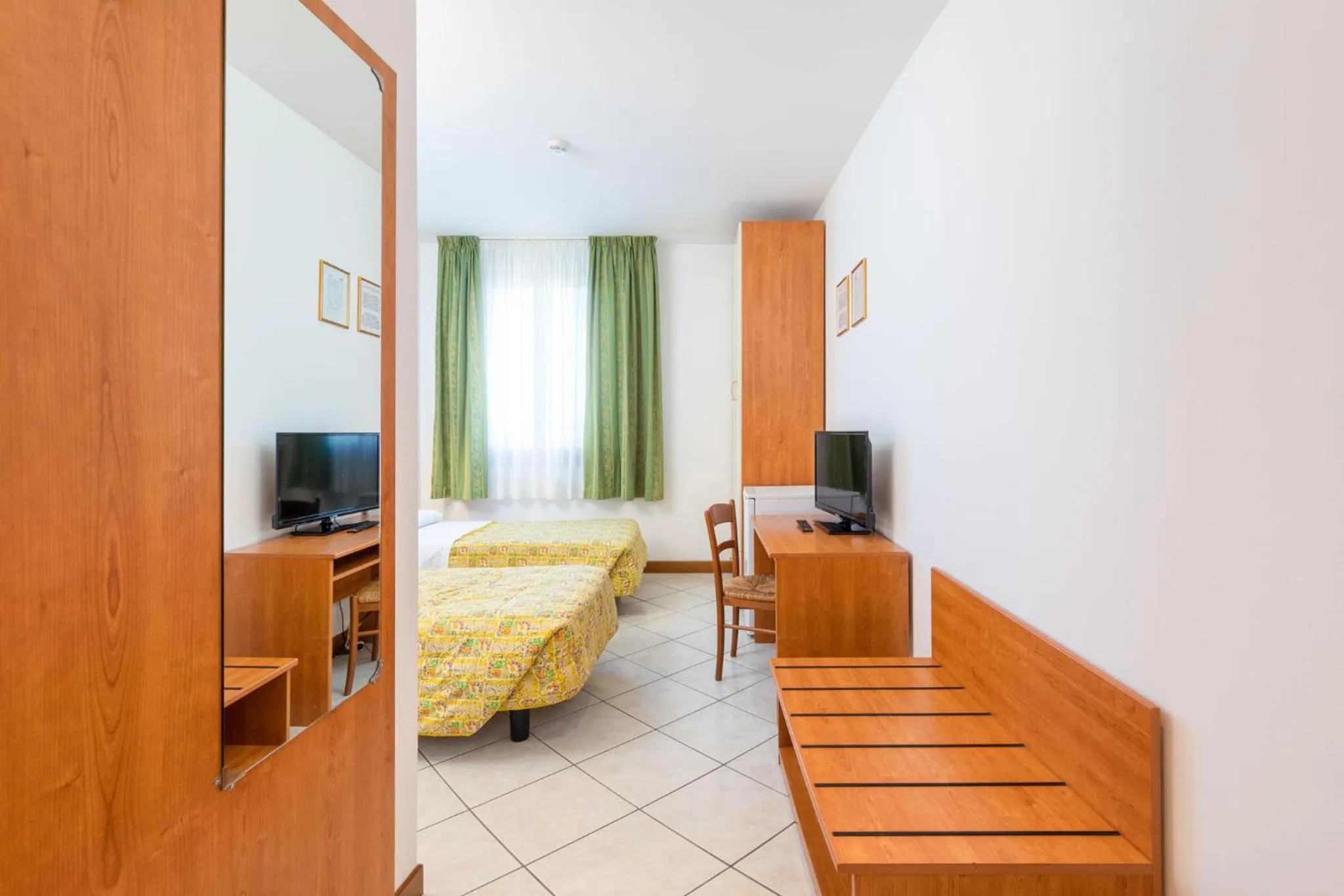 Bed in Hotel New Aurora Venice