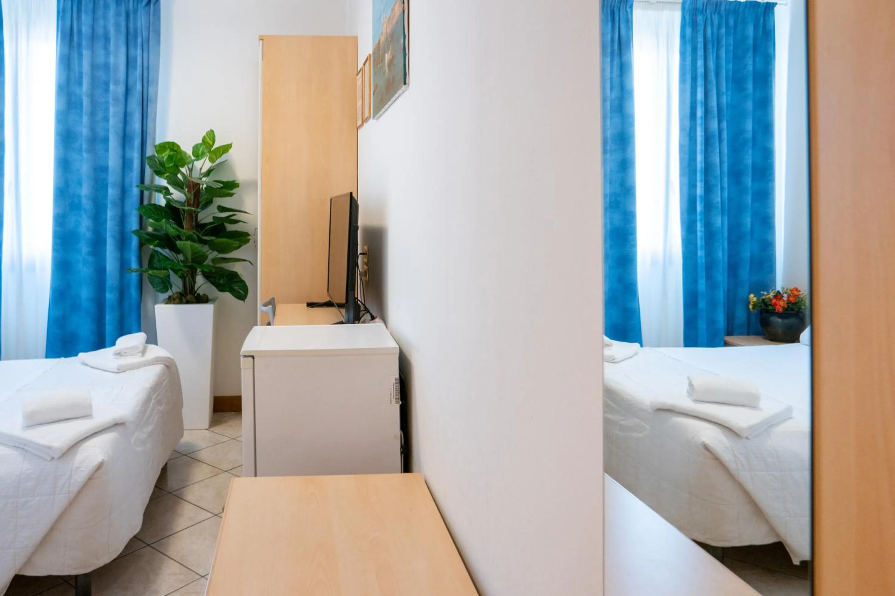 Bed in Hotel New Aurora Venice