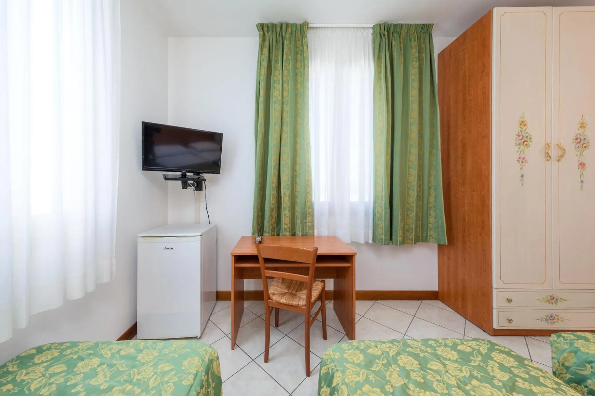 Bed in Hotel New Aurora Venice