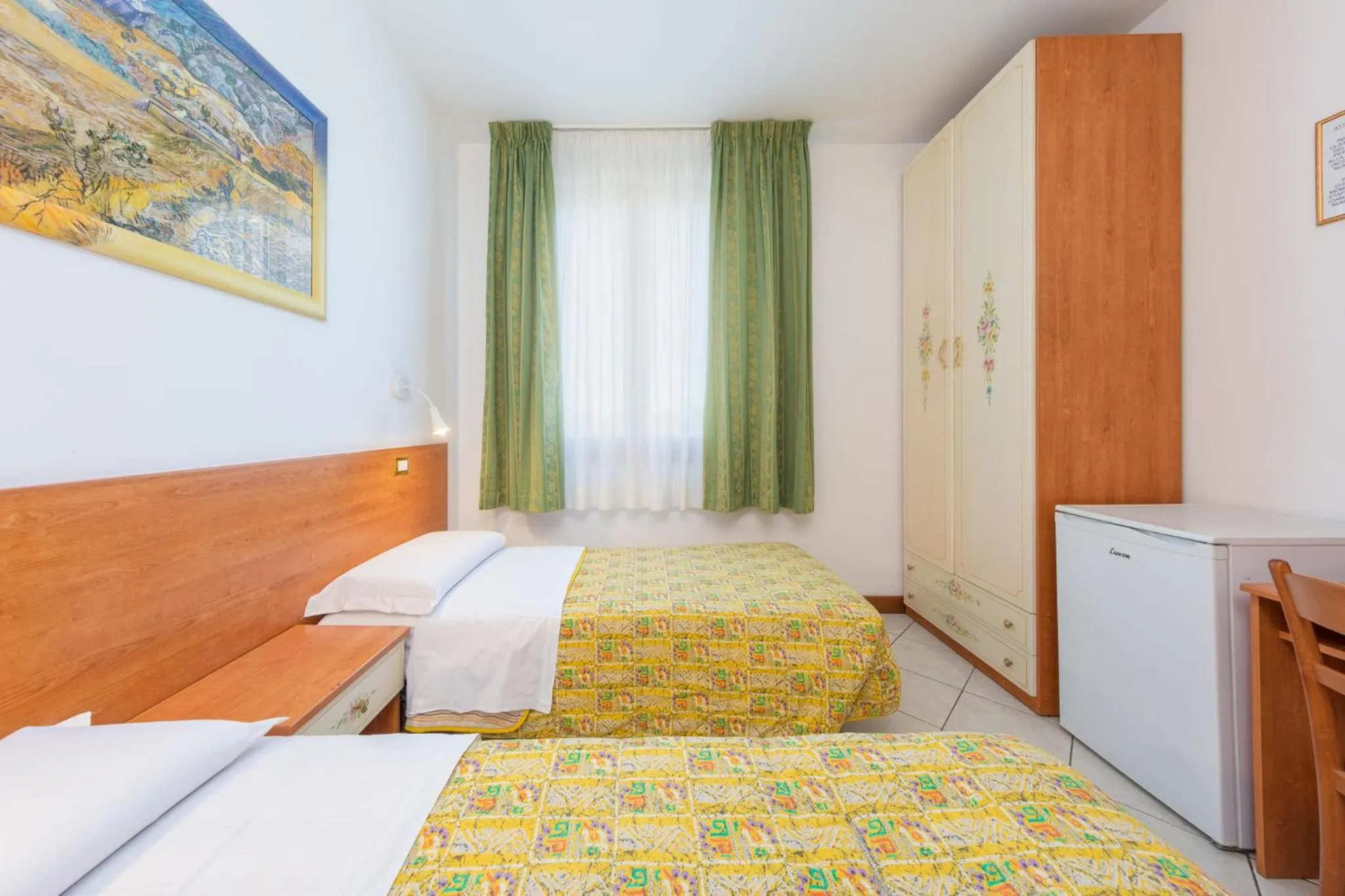 Bed in Hotel New Aurora Venice