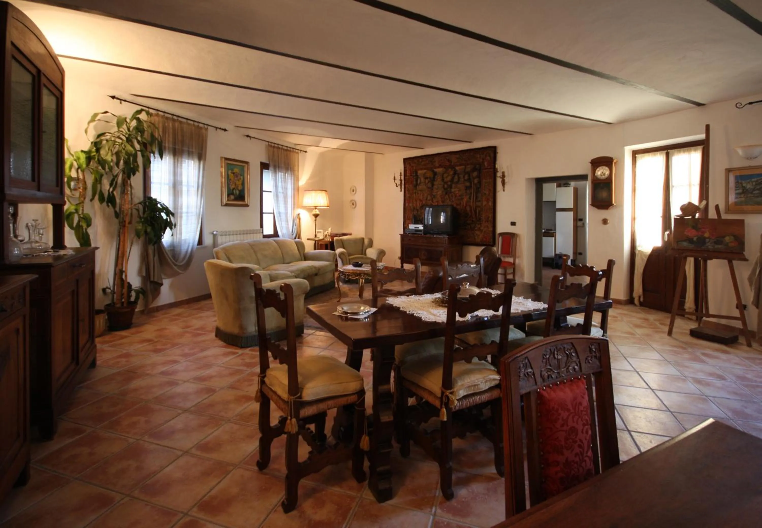 Communal lounge/ TV room in Relais San Desiderio