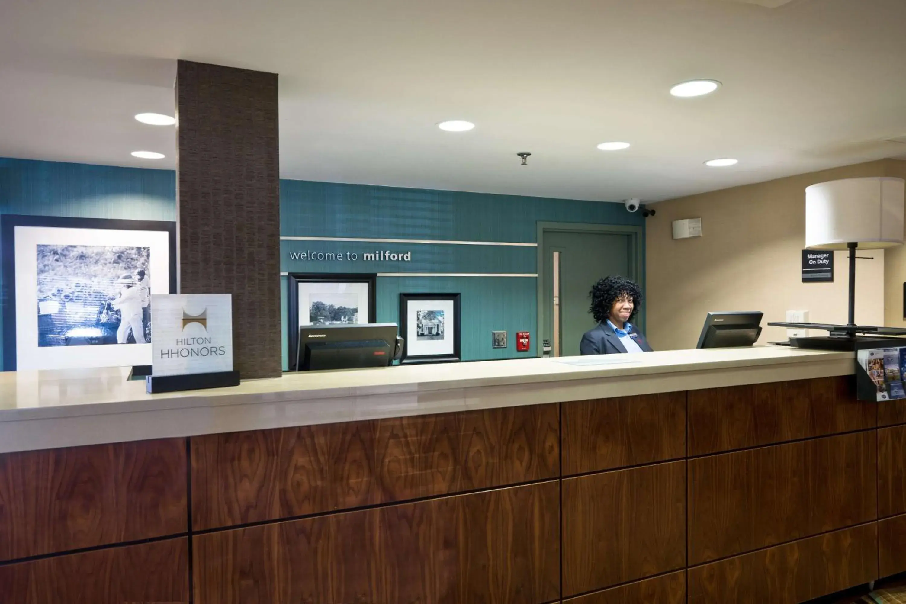 Lobby or reception in Hampton Inn by Hilton Milford Lobby or reception in Hampton Inn by Hilton Milford