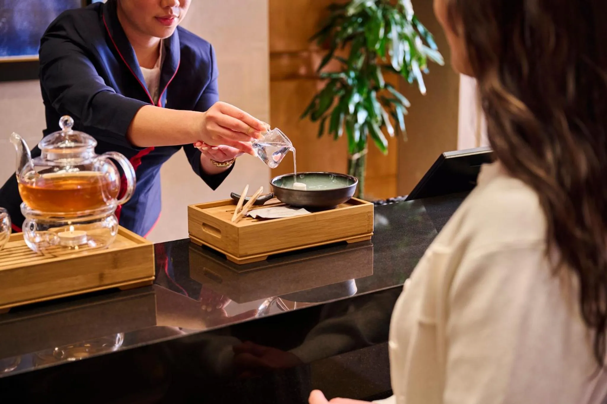 Lobby or reception in Mandarin Oriental, Boston