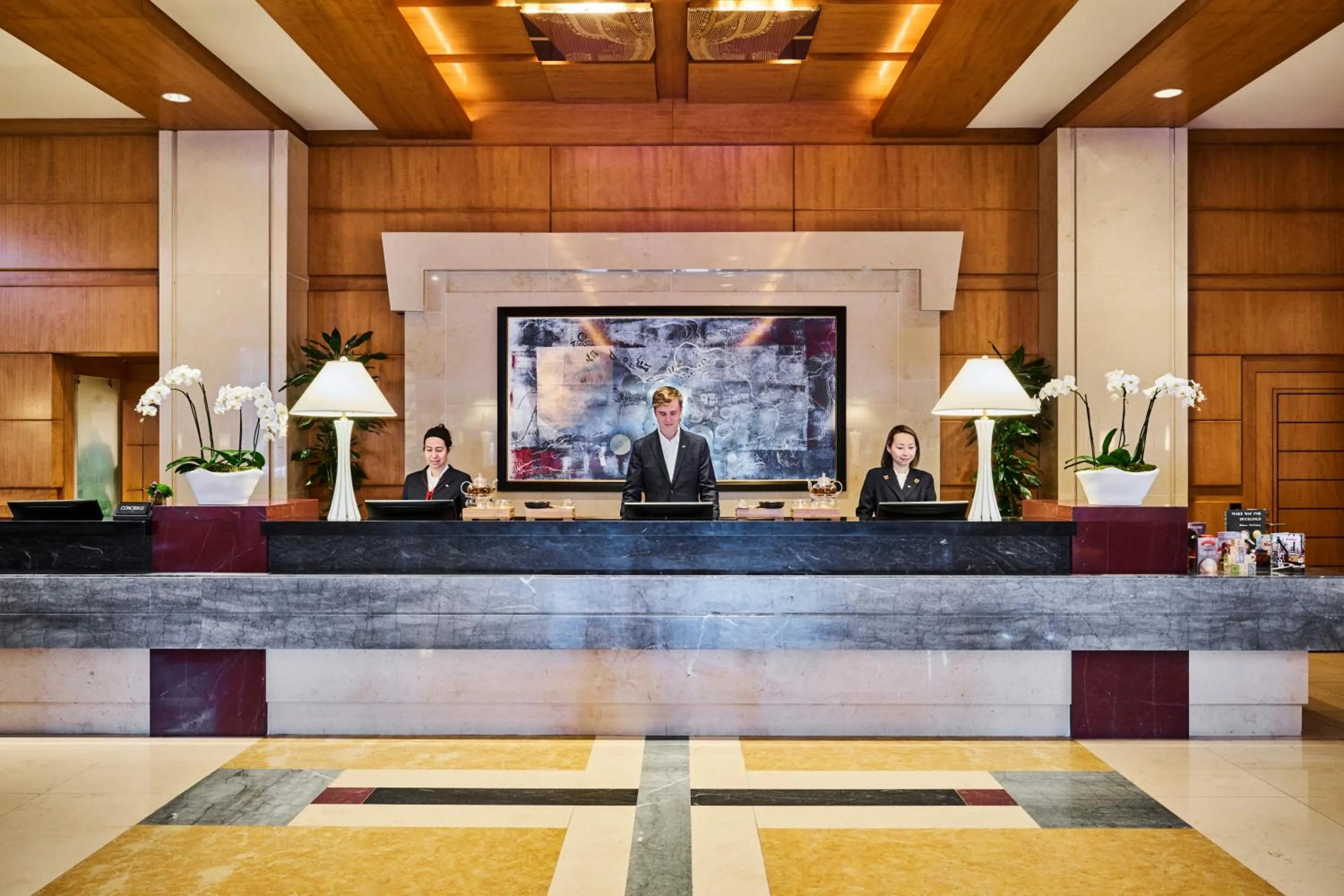 Lobby or reception in Mandarin Oriental, Boston