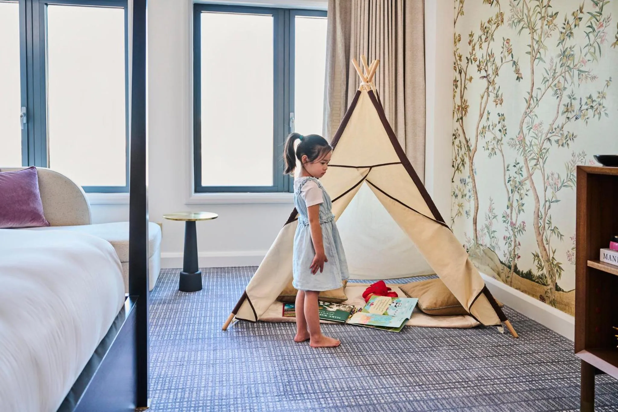 Children play ground, Bed in Mandarin Oriental, Boston